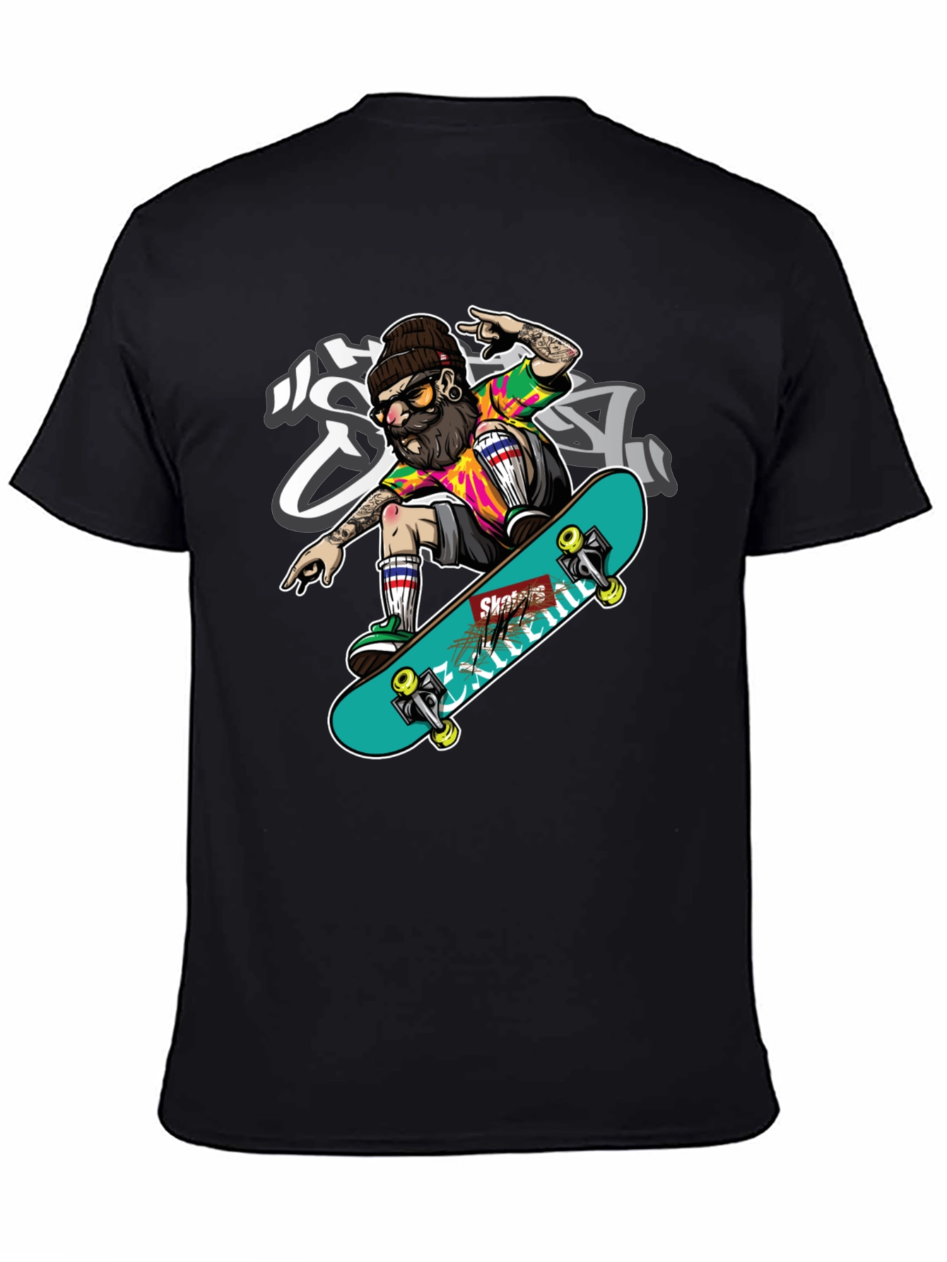 Skater Graphic T-Shirt - Cool Trendy Tee