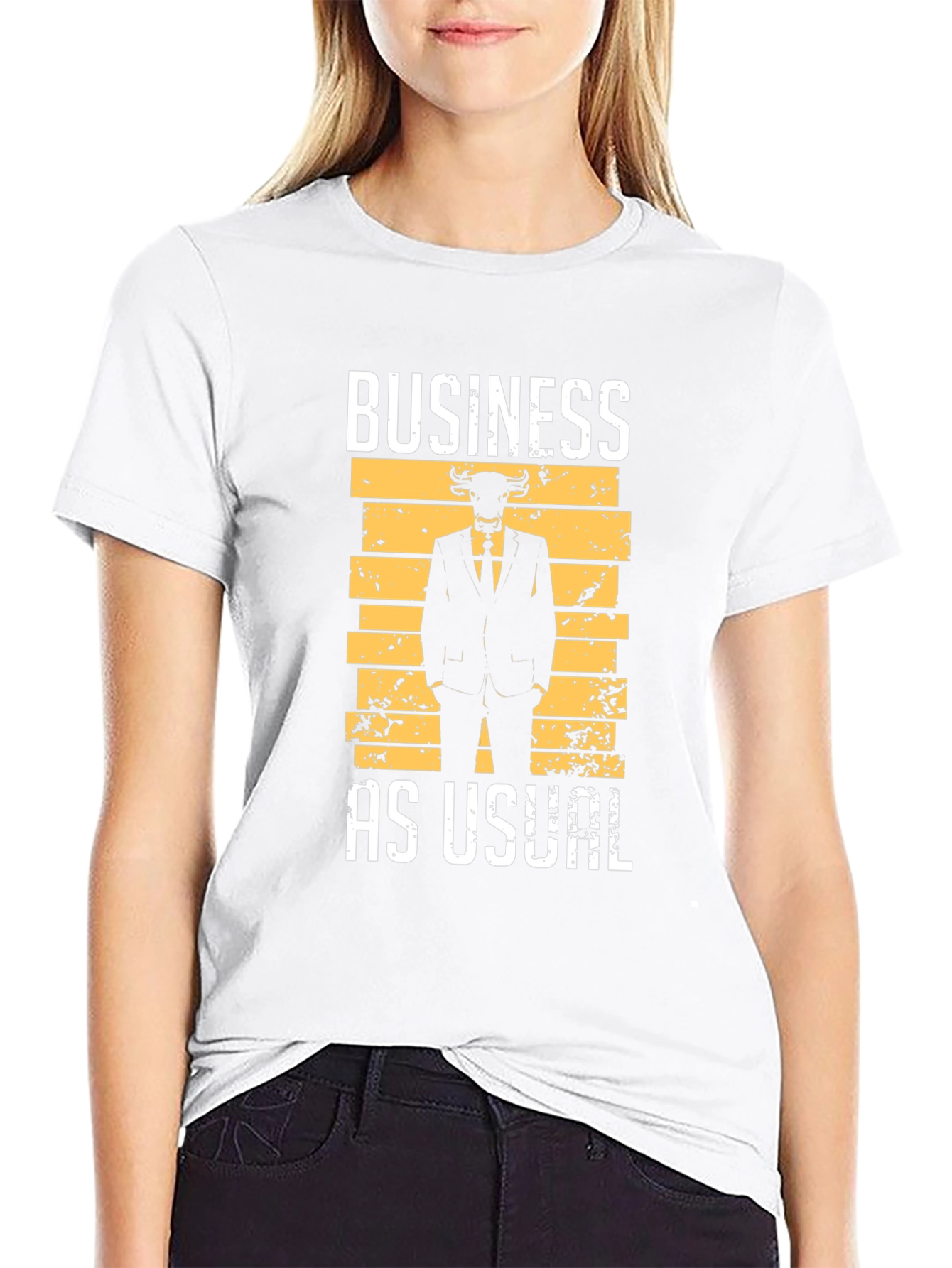 Business As Usual Bull T-Shirt
