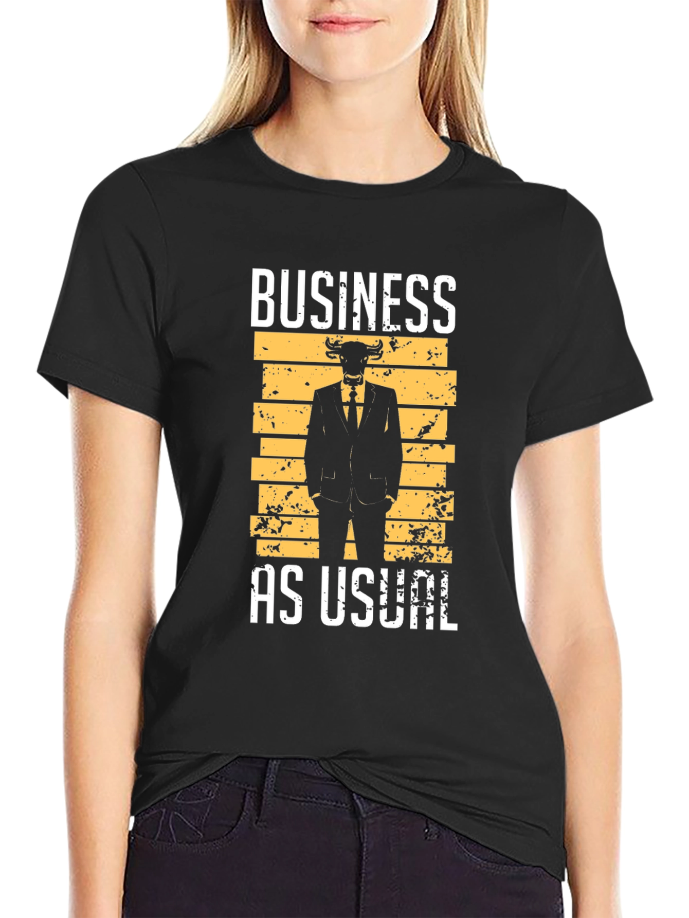 Business As Usual Bull T-Shirt