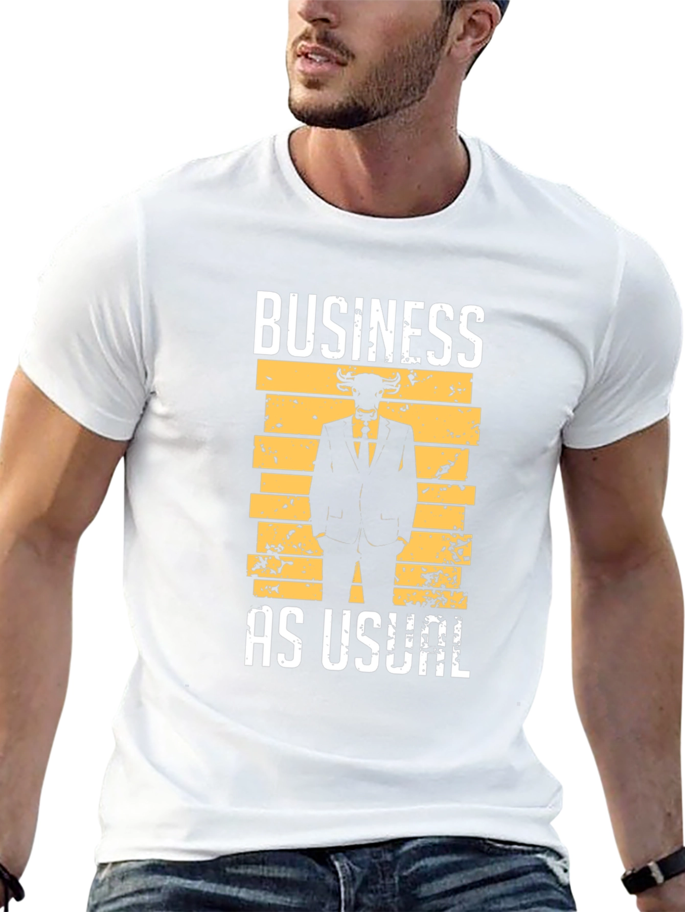 Business As Usual Bull T-Shirt