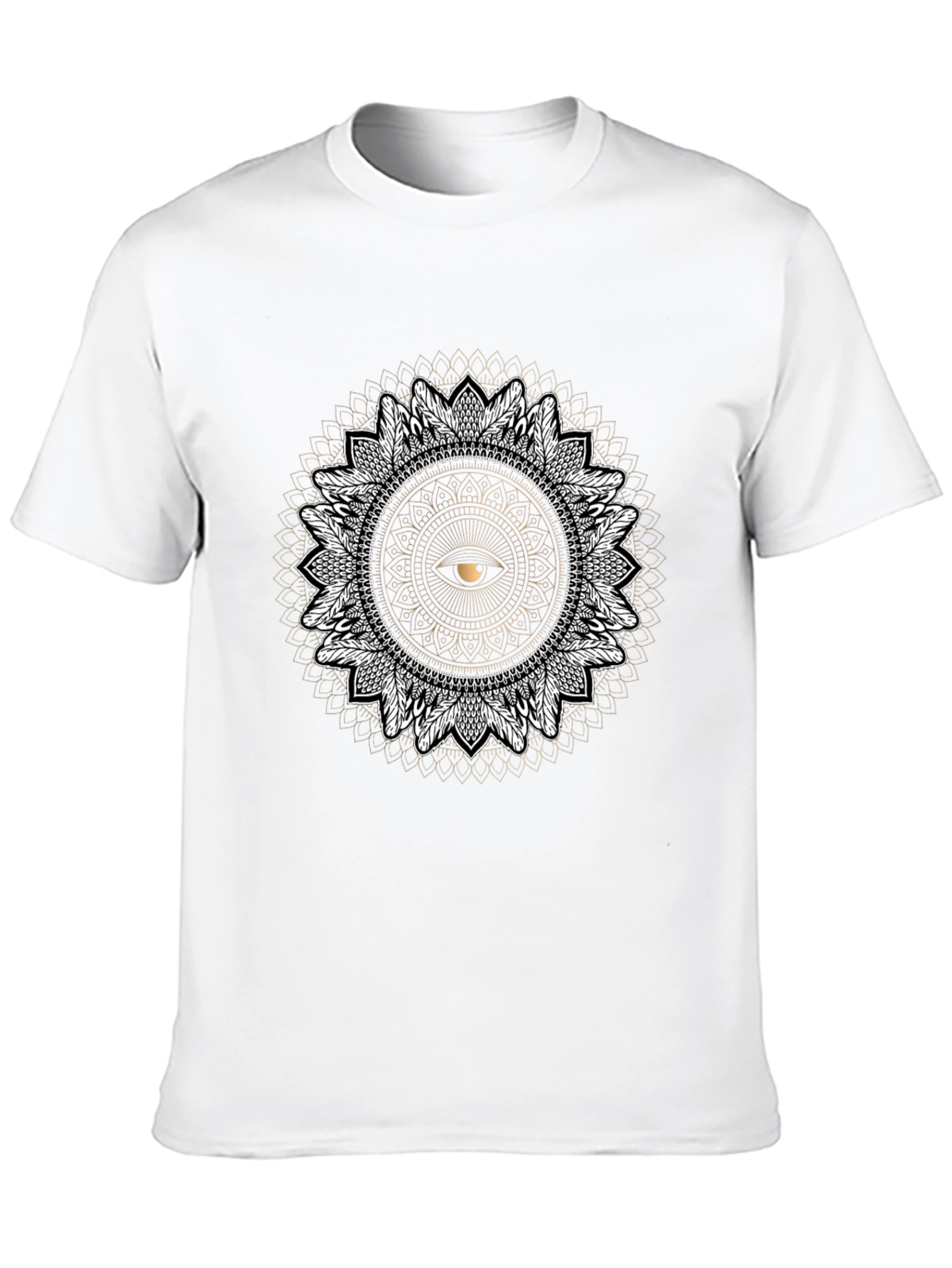 Eye Mandala Graphic Tee - Black T-Shirt