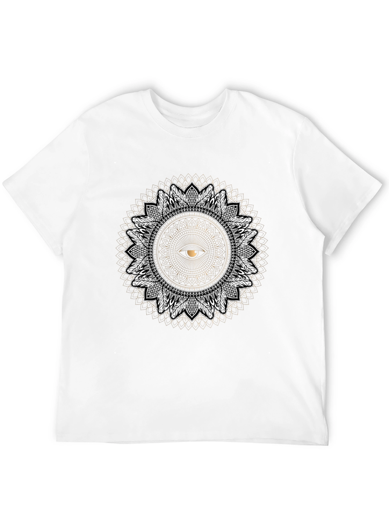 Eye Mandala Graphic Tee - Black T-Shirt