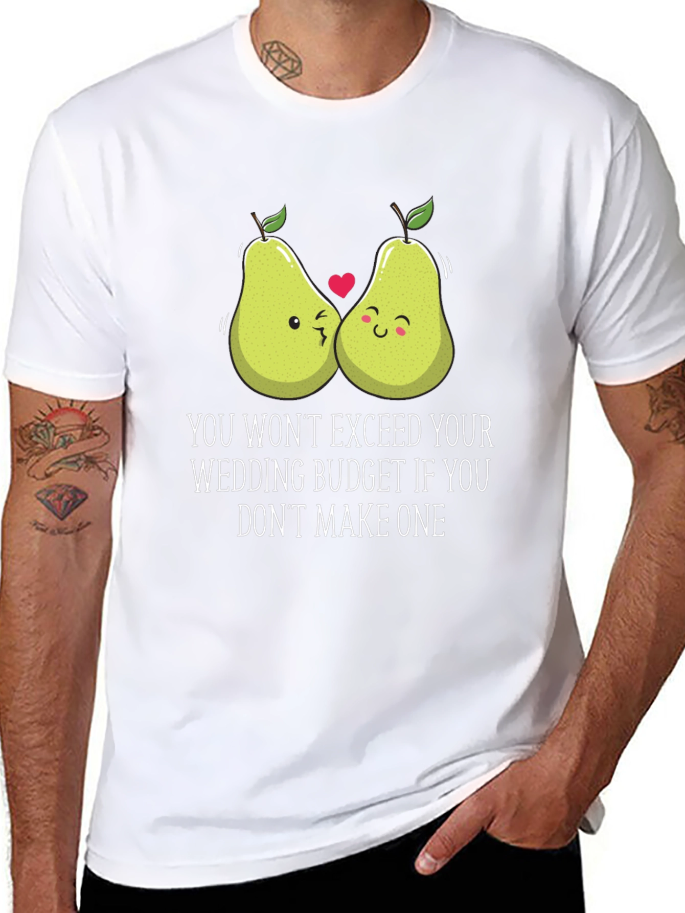 Funny Pear Wedding Budget T-Shirt