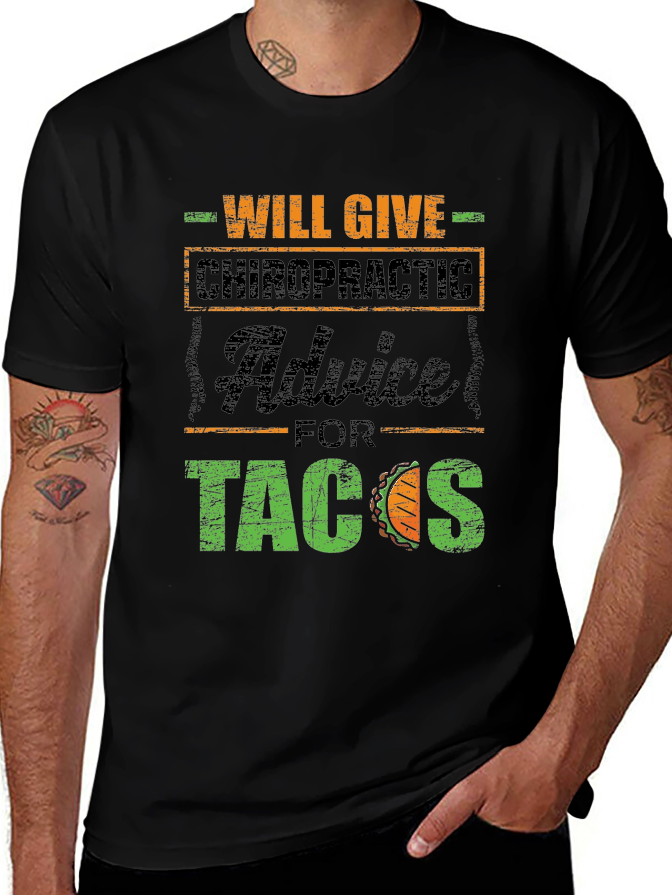 Chiropractic Advice for Tacos T-Shirt