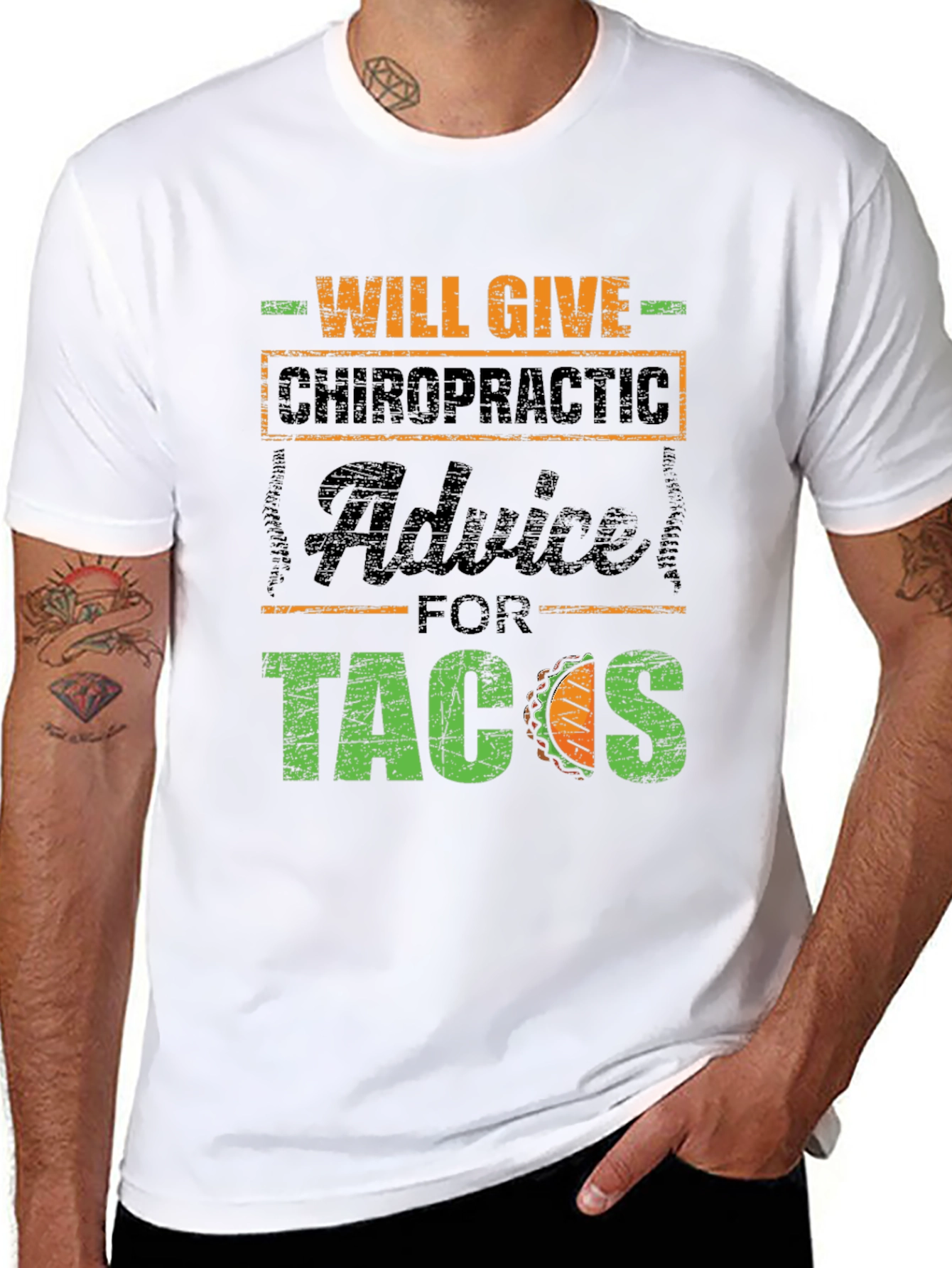 Chiropractic Advice for Tacos T-Shirt