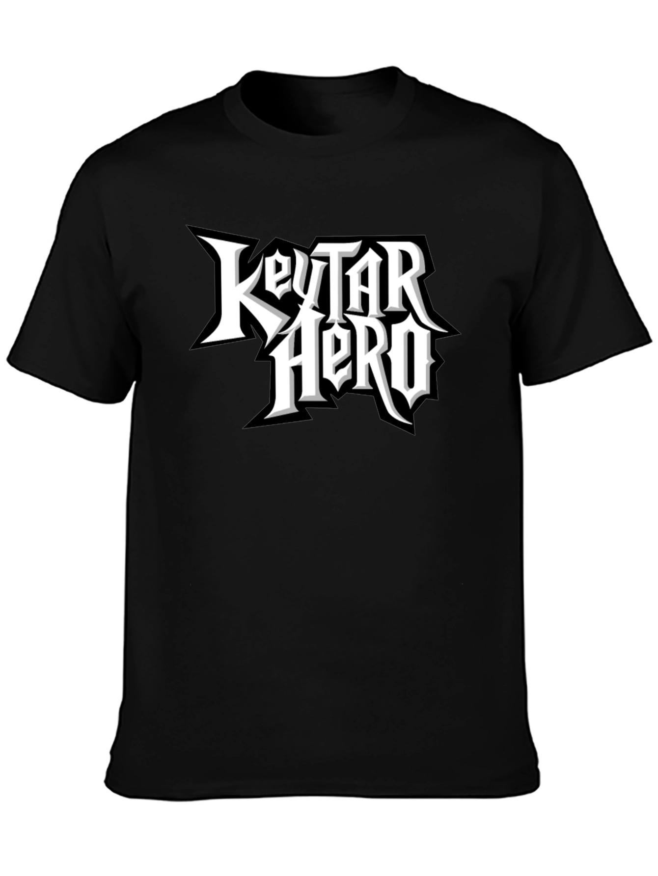 Keytar Hero Black T-Shirt - Music Gaming Tee