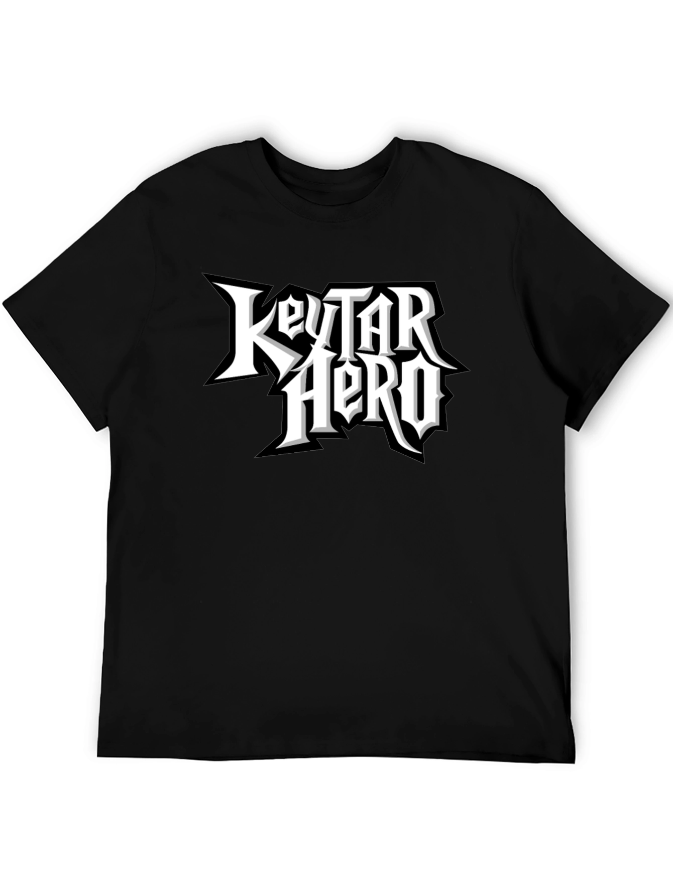 Keytar Hero Black T-Shirt - Music Gaming Tee