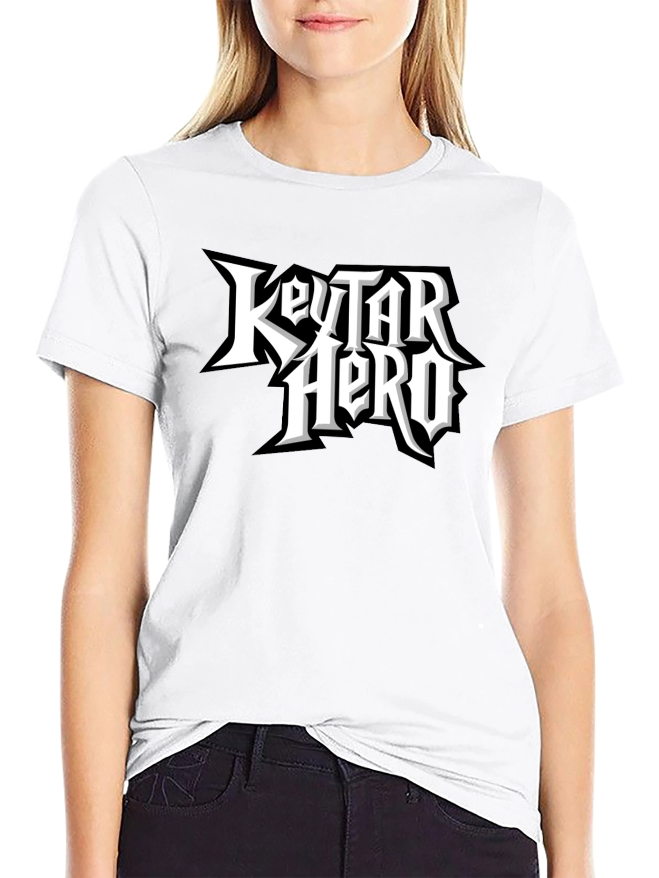 Keytar Hero Black T-Shirt - Music Gaming Tee