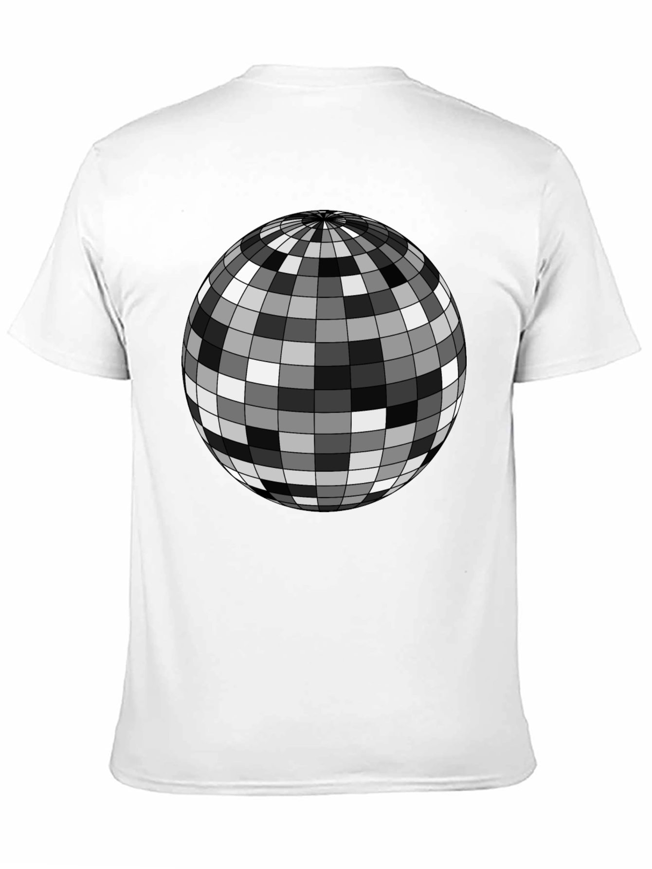 Retro Disco Ball Graphic Tee - Mens Black T-Shirt