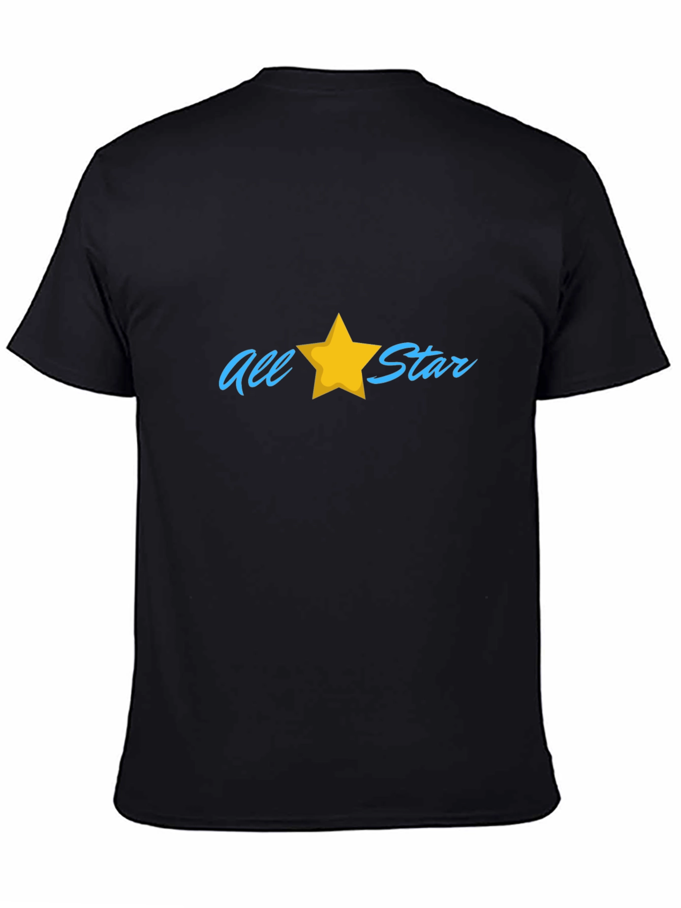All Star Black Cotton T-Shirt
