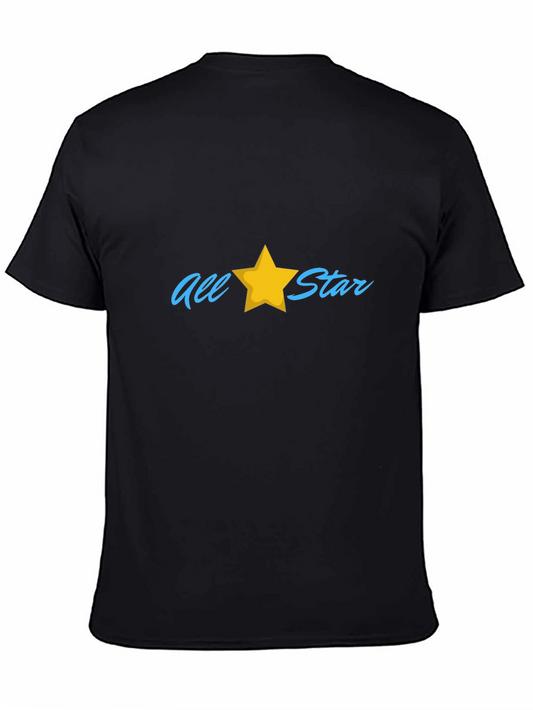 All Star Black Cotton T-Shirt