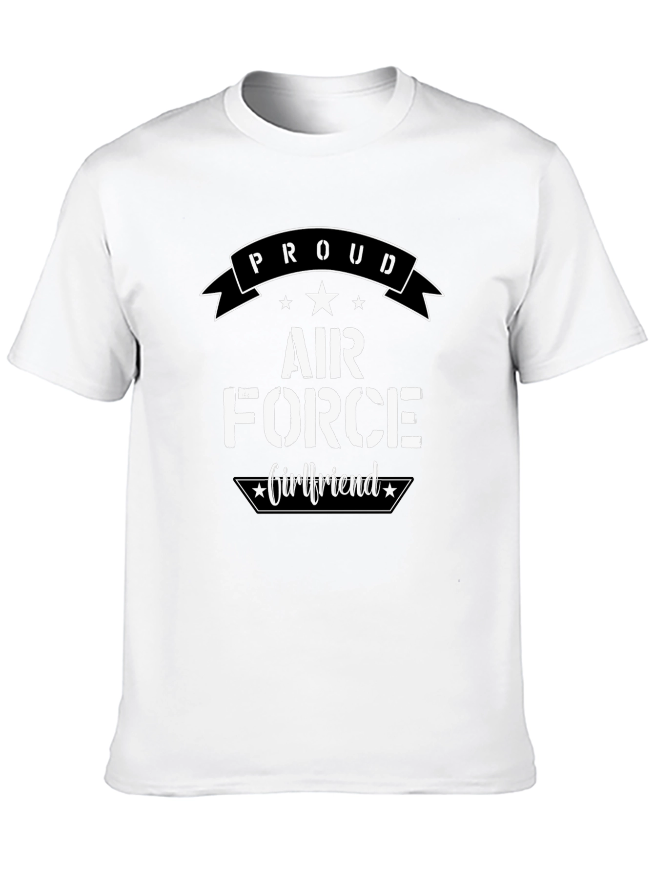 Proud Air Force Girlfriend Graphic T-Shirt