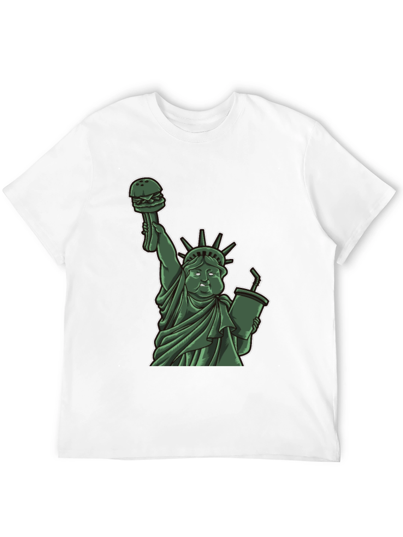Statue of Liberty Burger Graphic T-Shirt