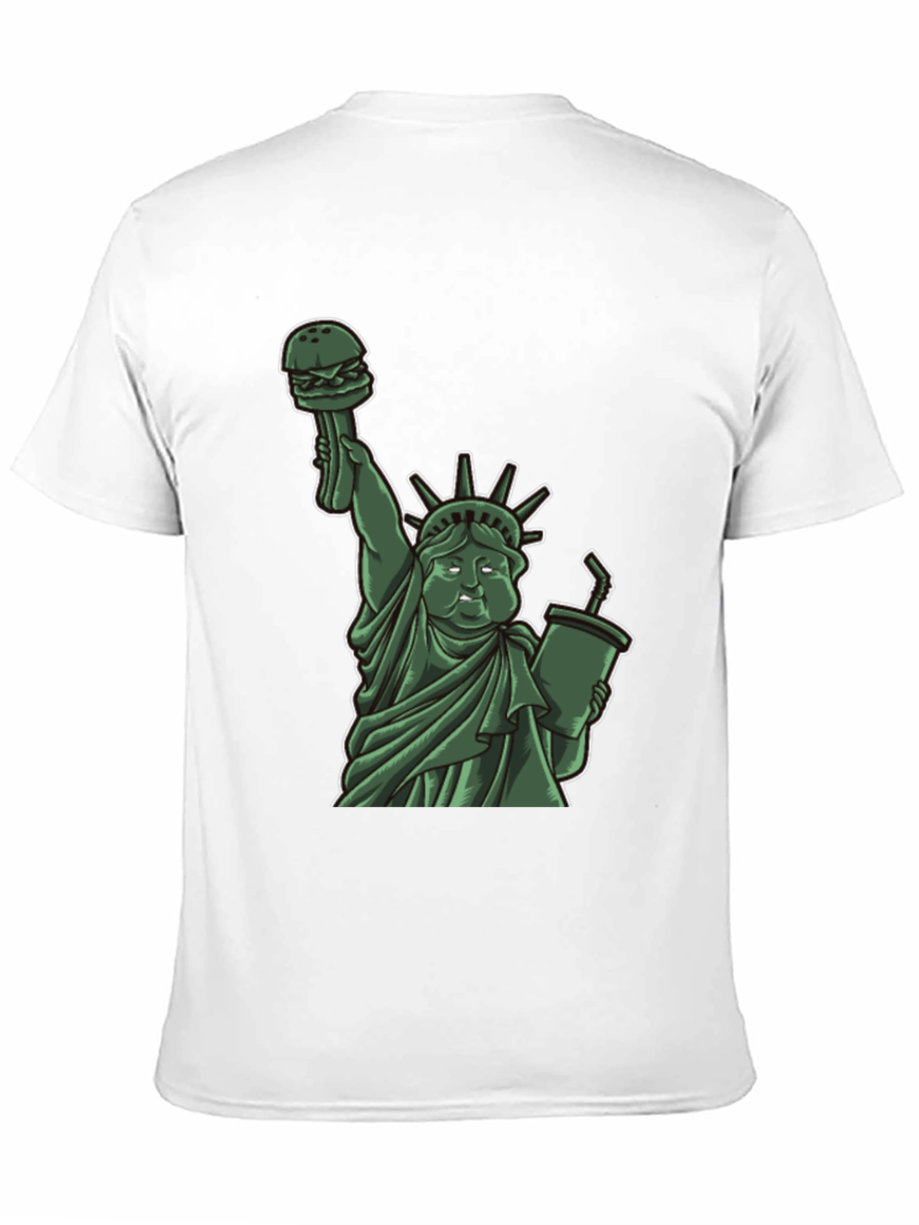 Statue of Liberty Burger Graphic T-Shirt