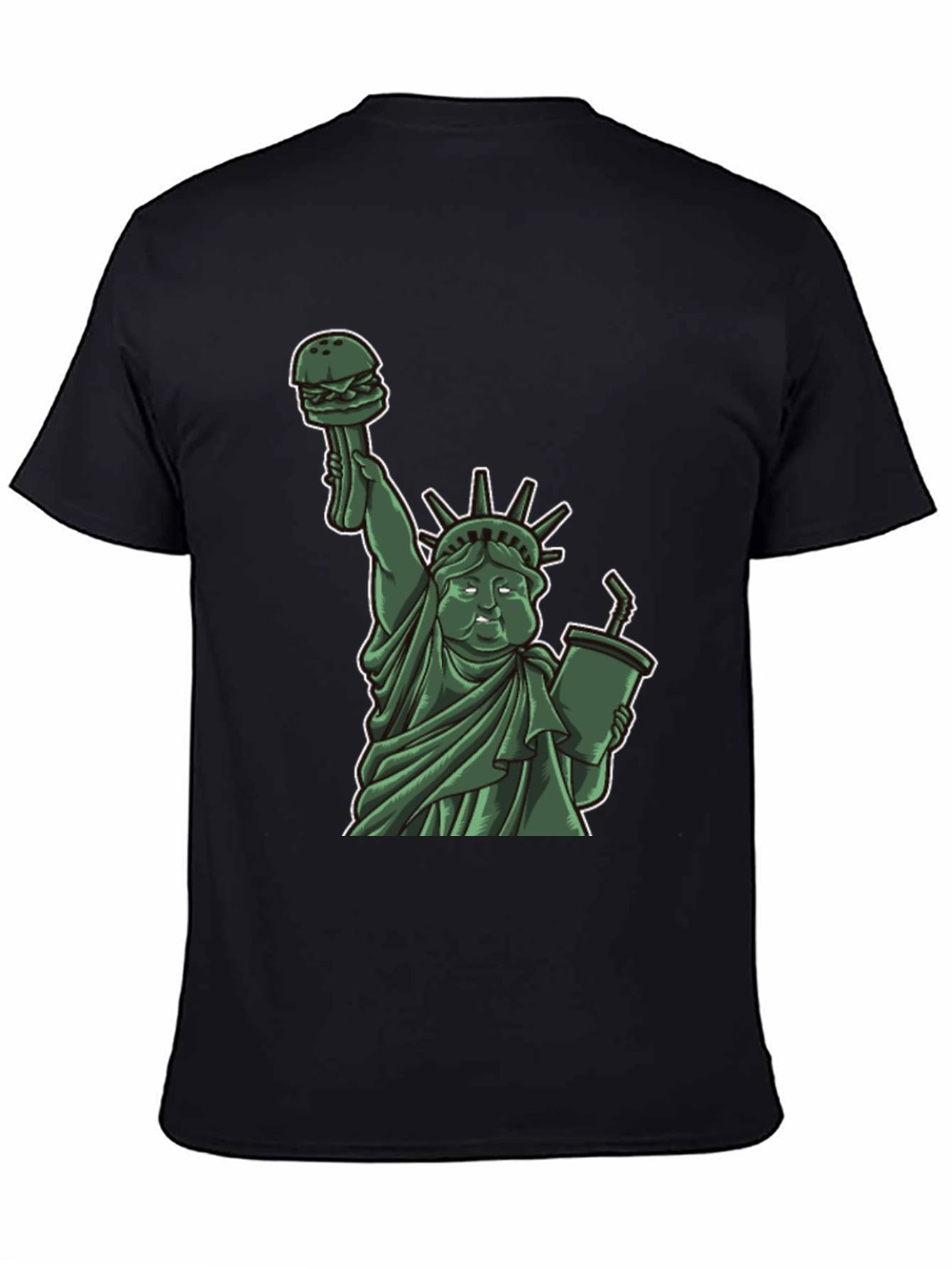 Statue of Liberty Burger Graphic T-Shirt