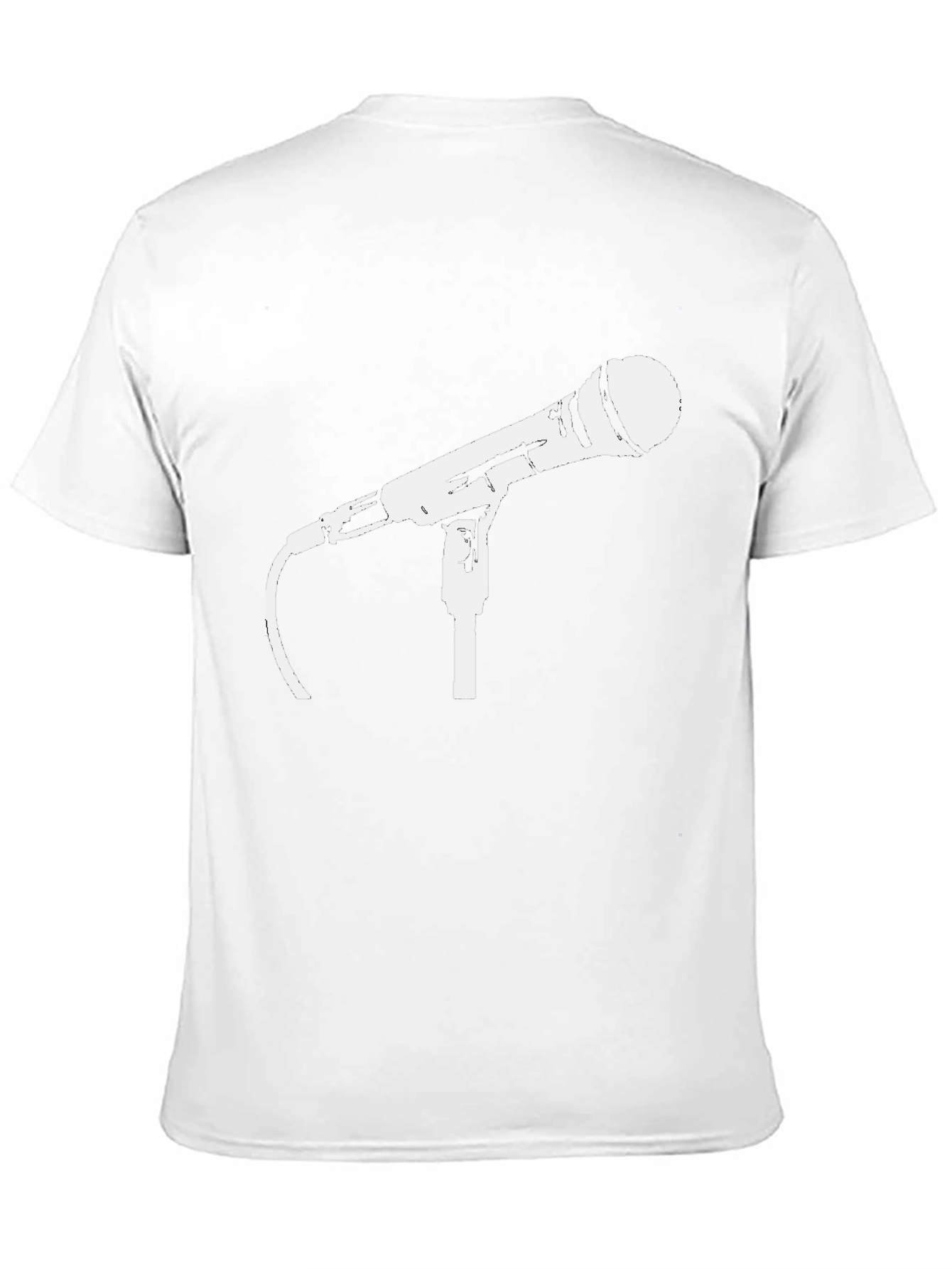 Microphone Graphic Tee - Classic Music Lover T-Shirt