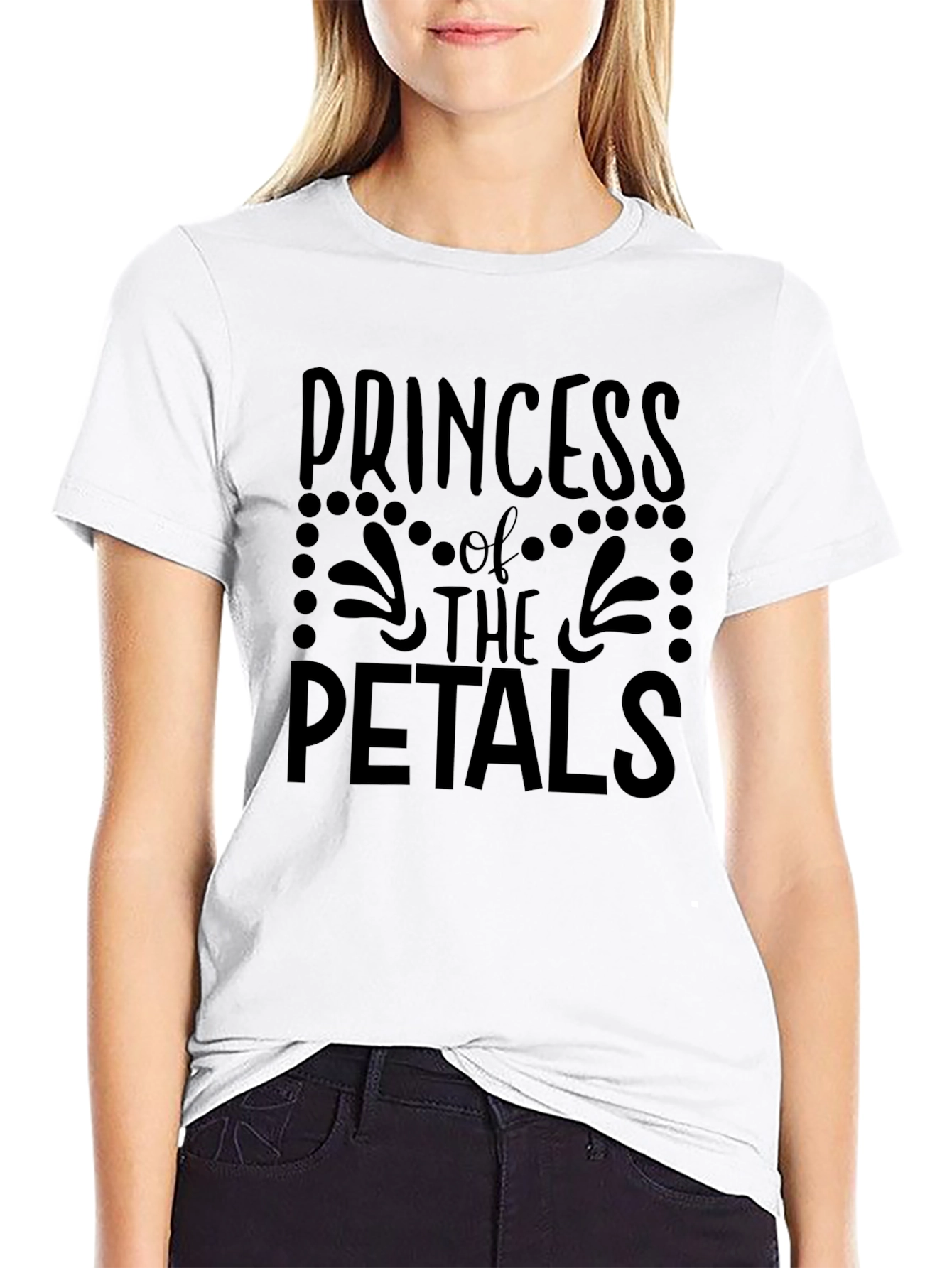 Princess of the Petals Black T-Shirt