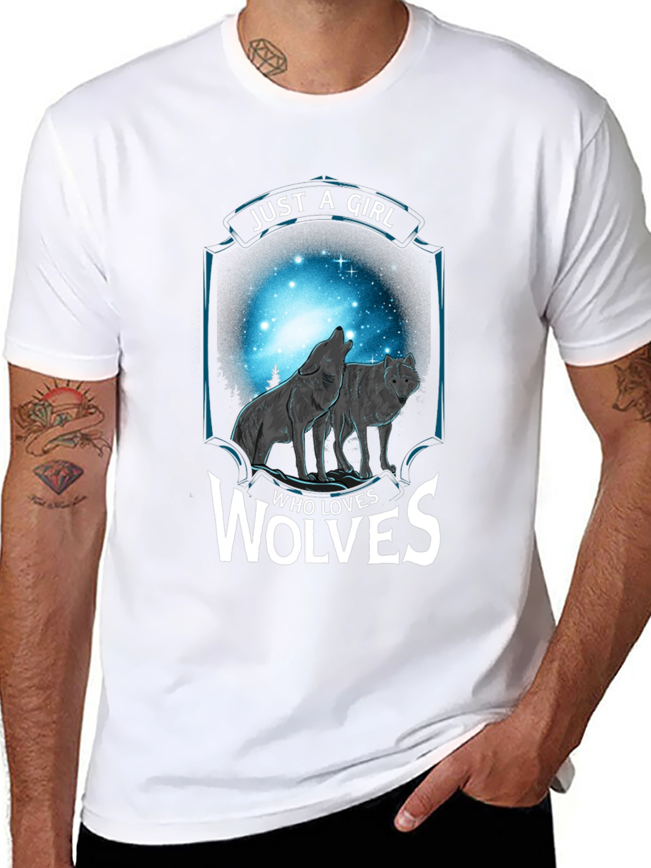 Just a Girl Who Loves Wolves T-Shirt