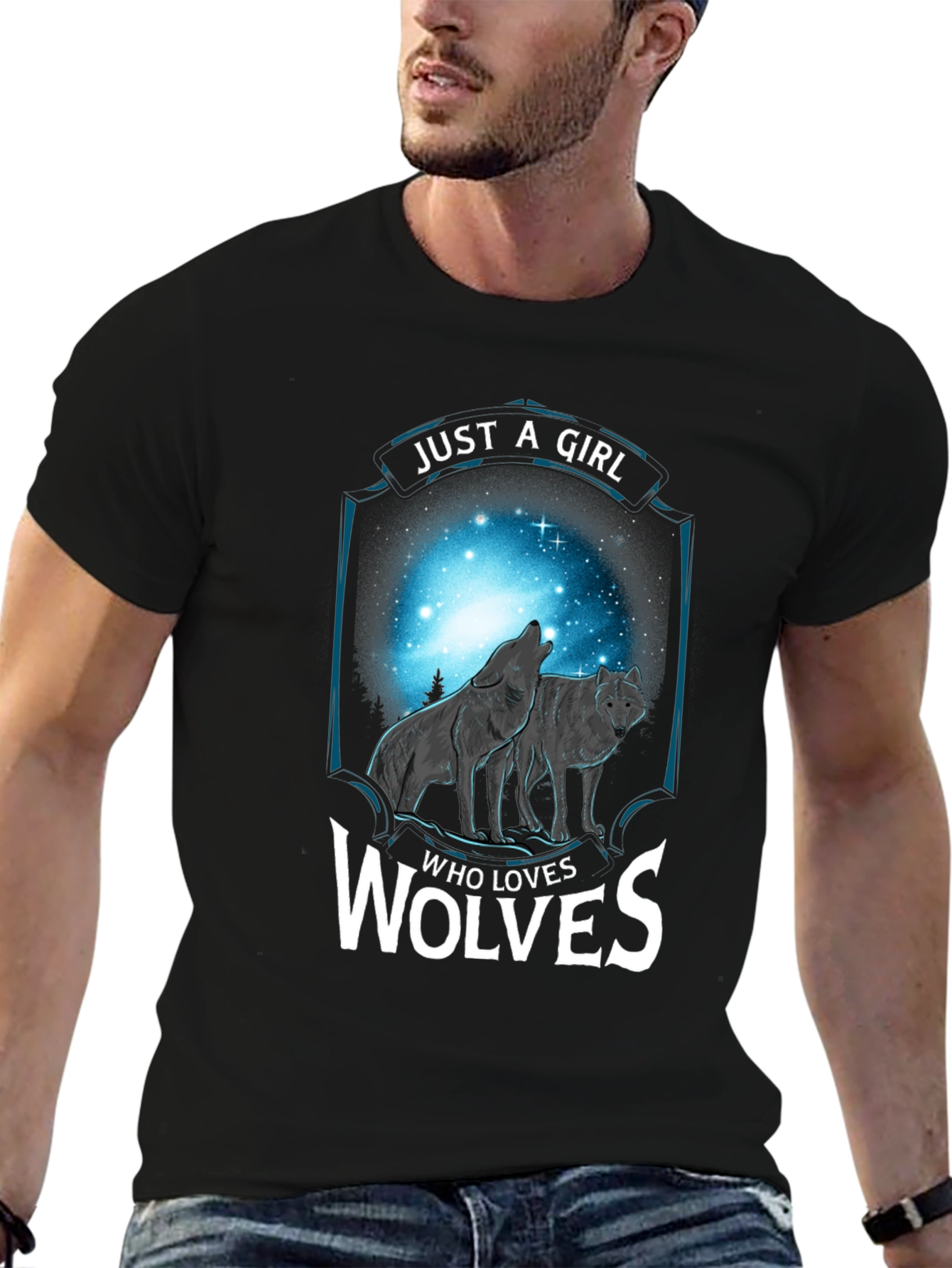 Just a Girl Who Loves Wolves T-Shirt