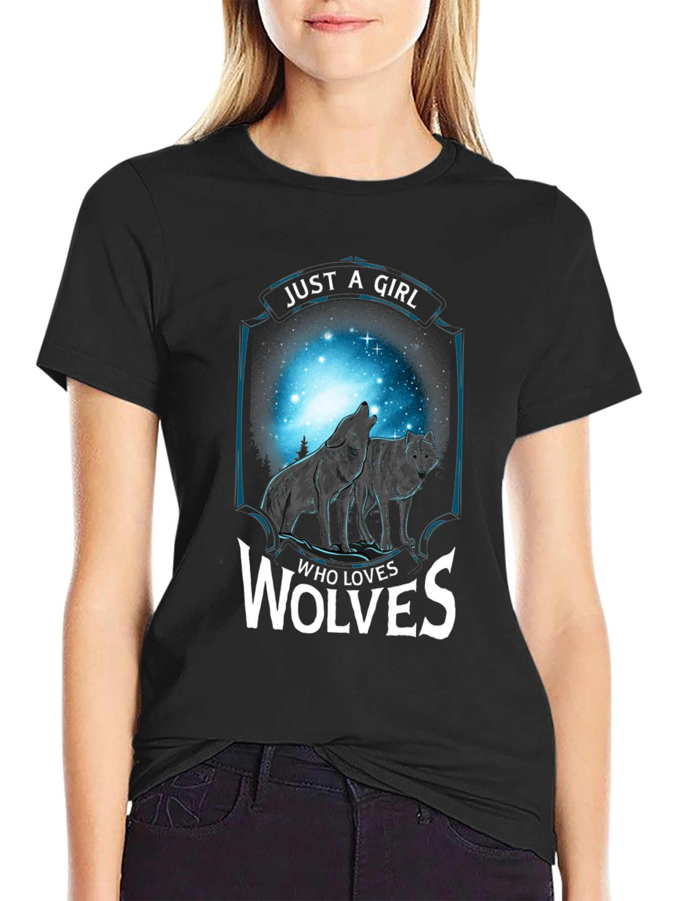 Just a Girl Who Loves Wolves T-Shirt