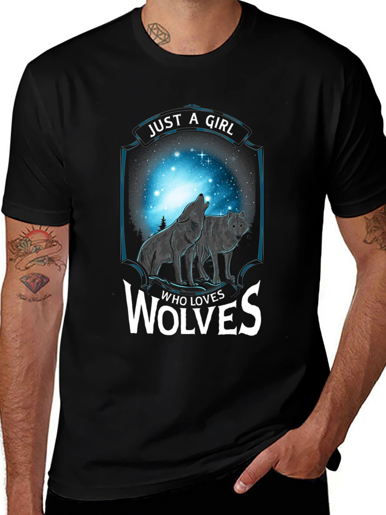 Just a Girl Who Loves Wolves T-Shirt