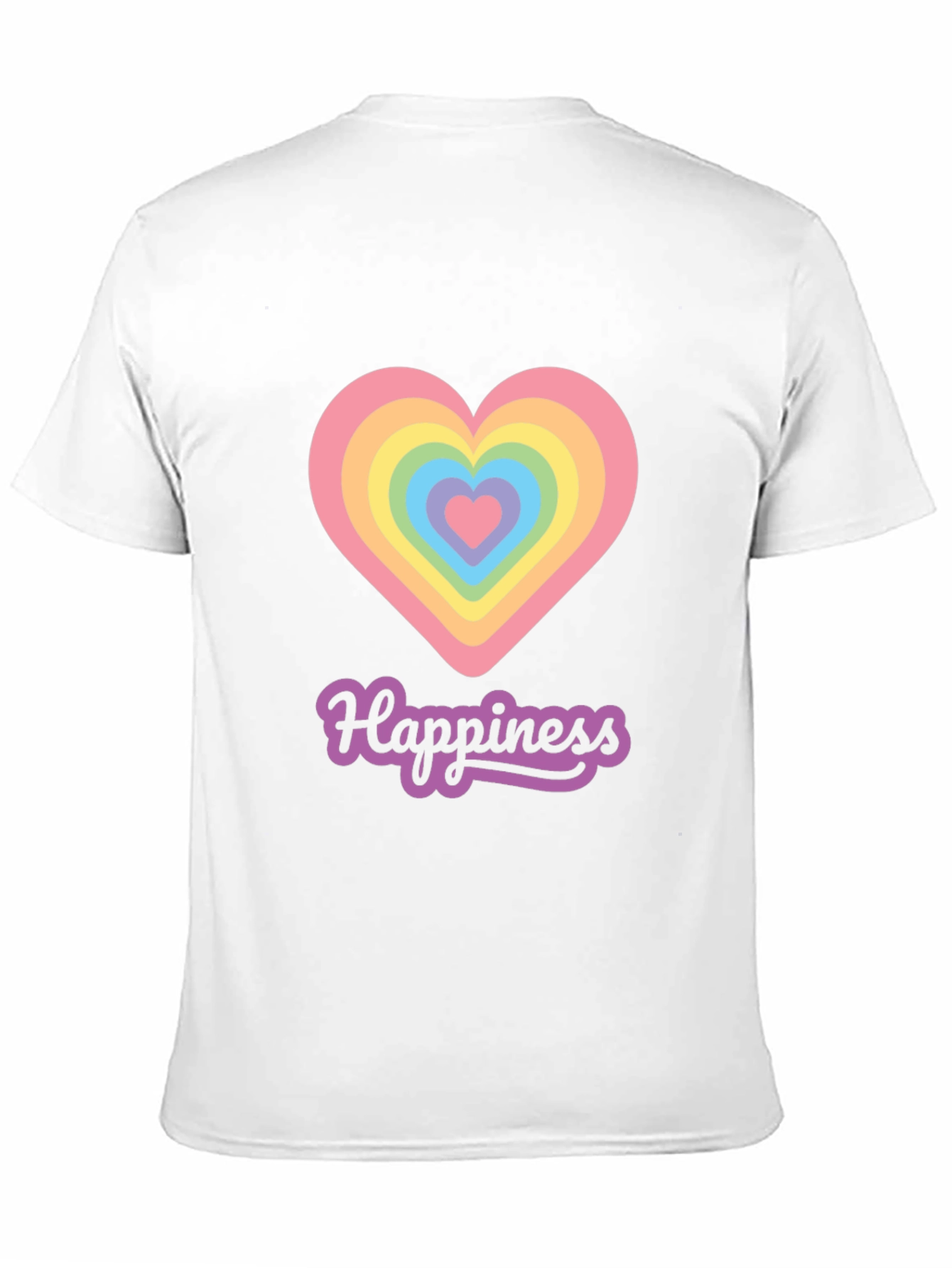 Happiness Rainbow Heart Graphic Tee