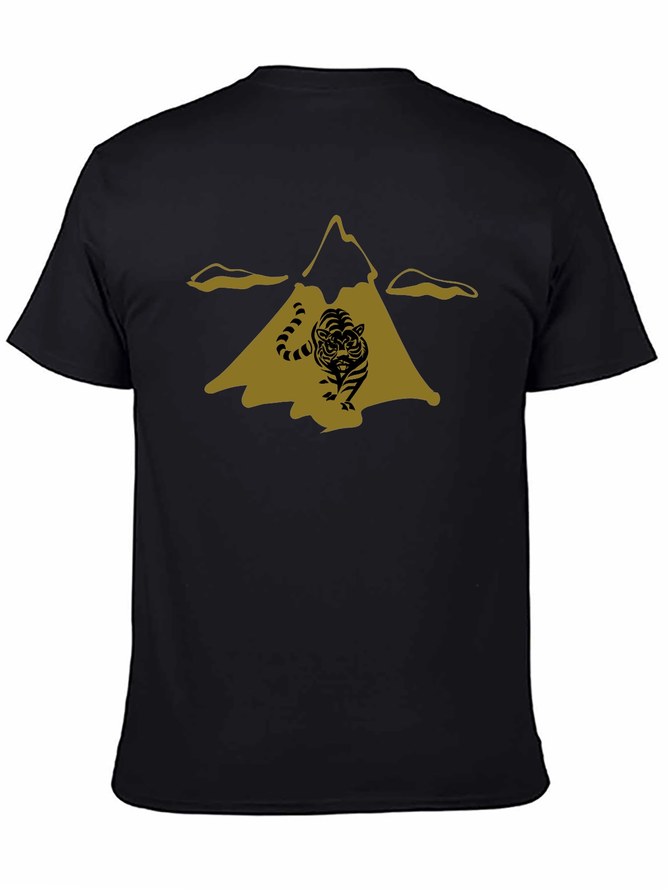 Mountain Tiger Black T-Shirt