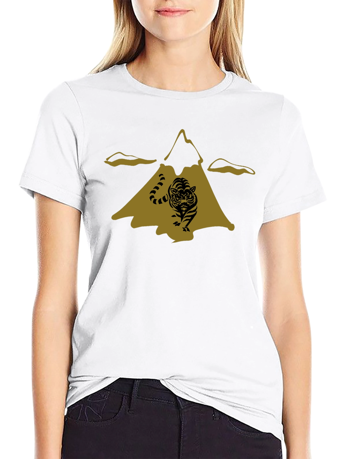 Mountain Tiger Black T-Shirt