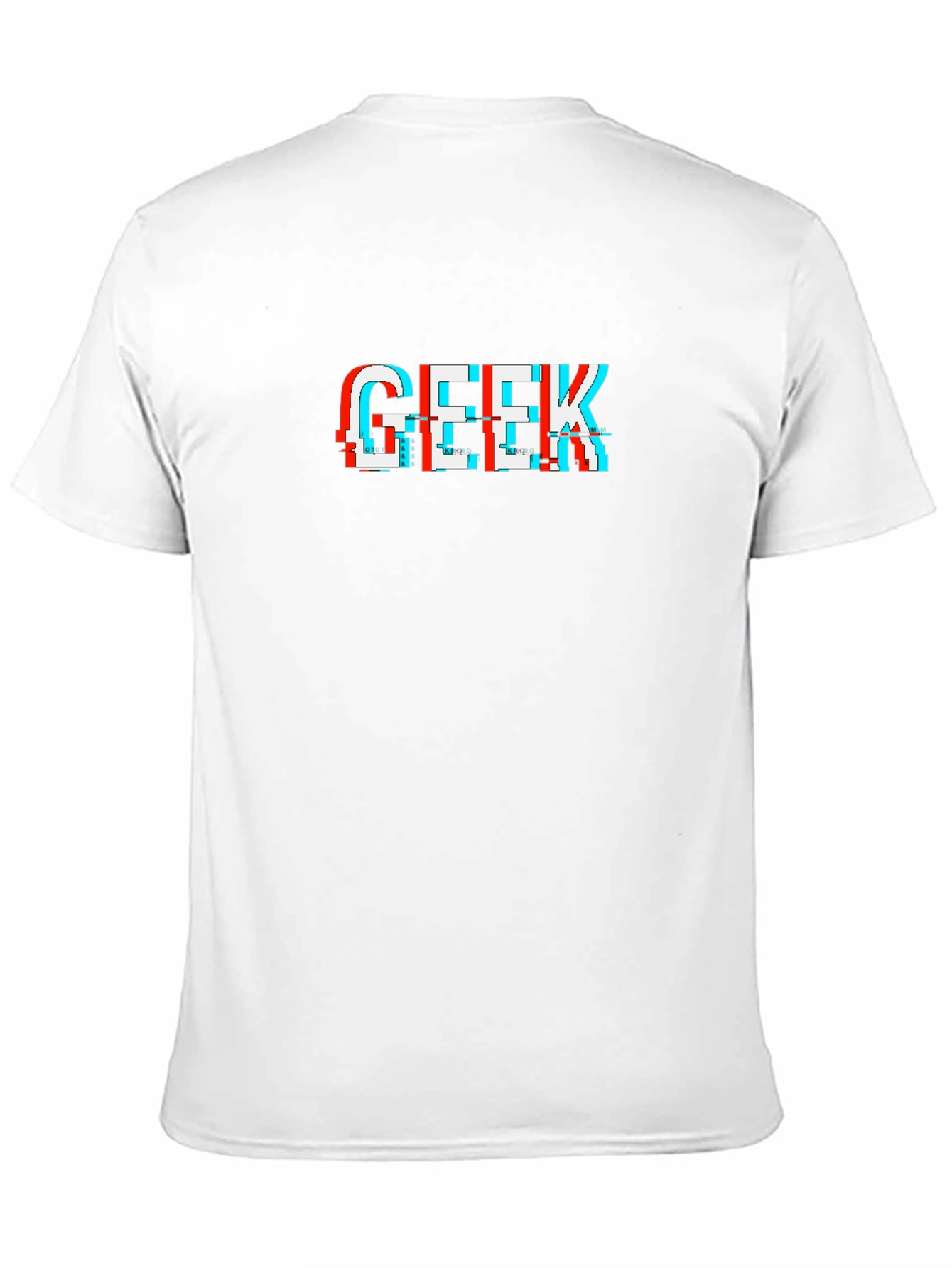 Geek Glitch Graphic Tee - Black Cotton Comfort