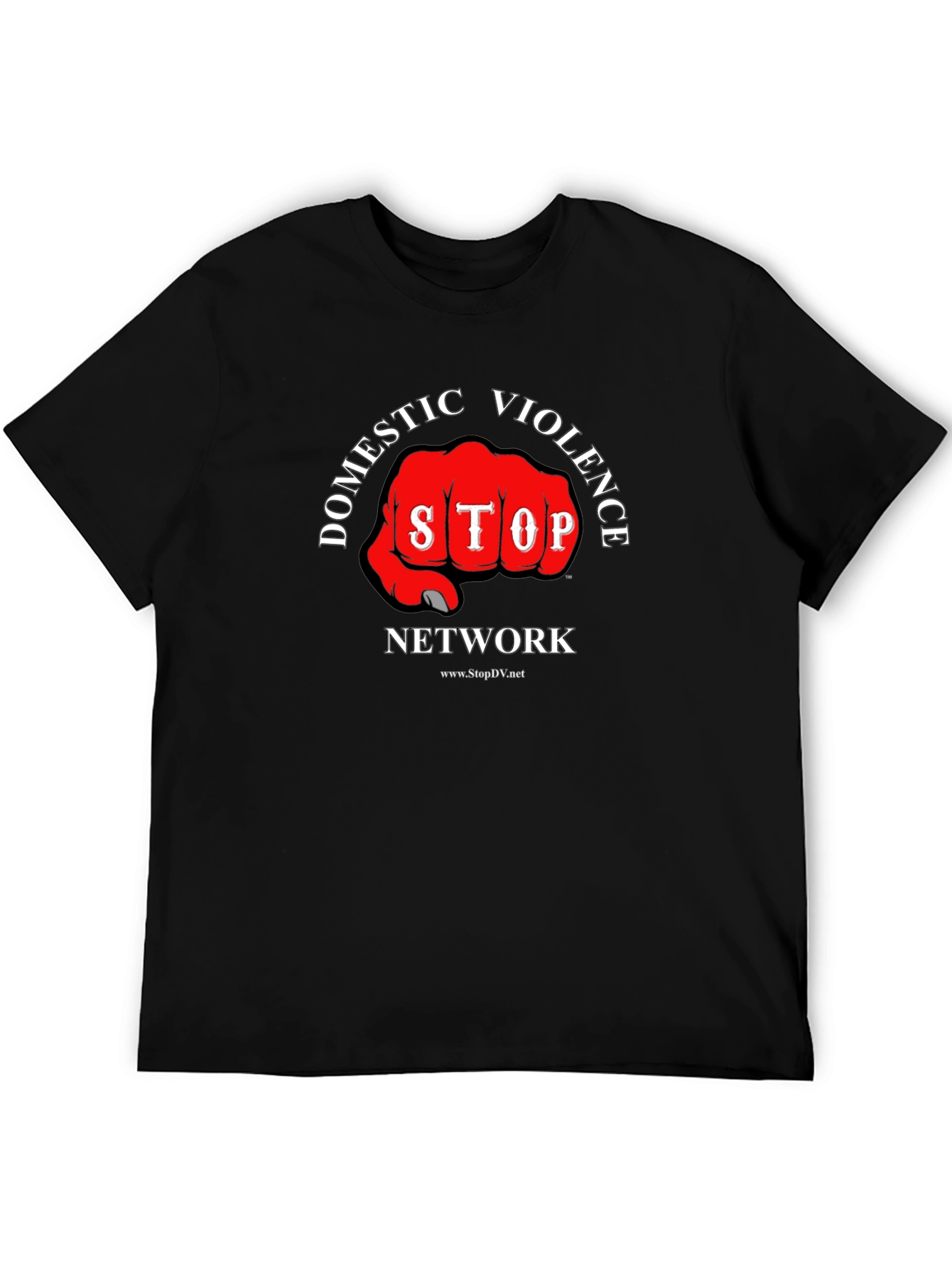 Stop Domestic Violence Network Black T-Shirt