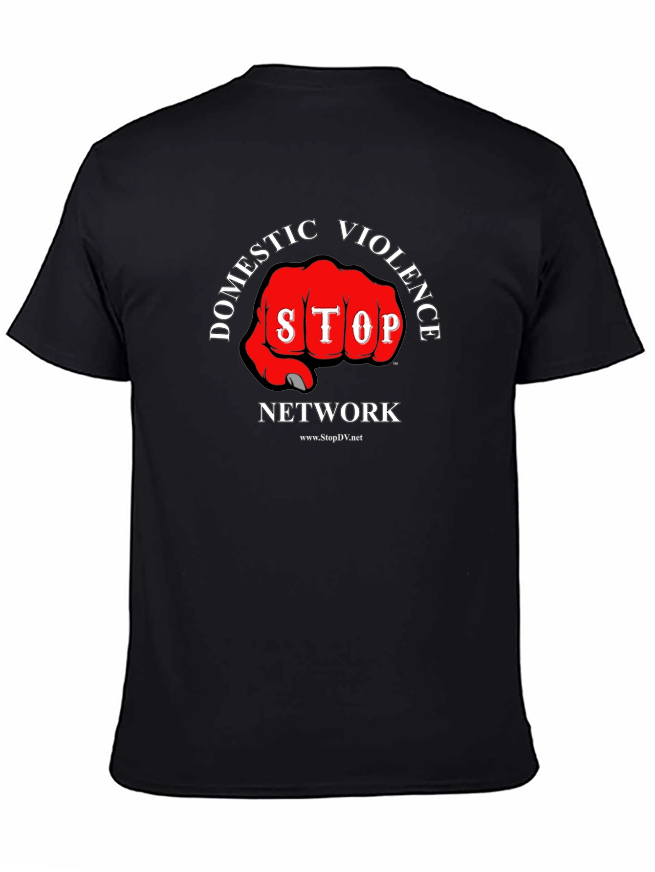 Stop Domestic Violence Network Black T-Shirt
