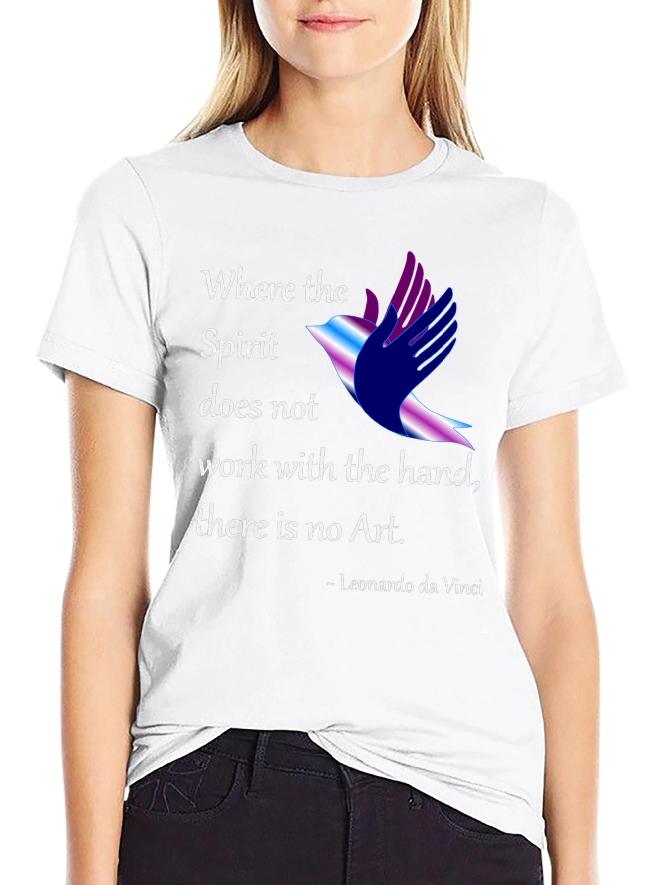 Artistic Leonardo Da Vinci Graphic T-Shirt