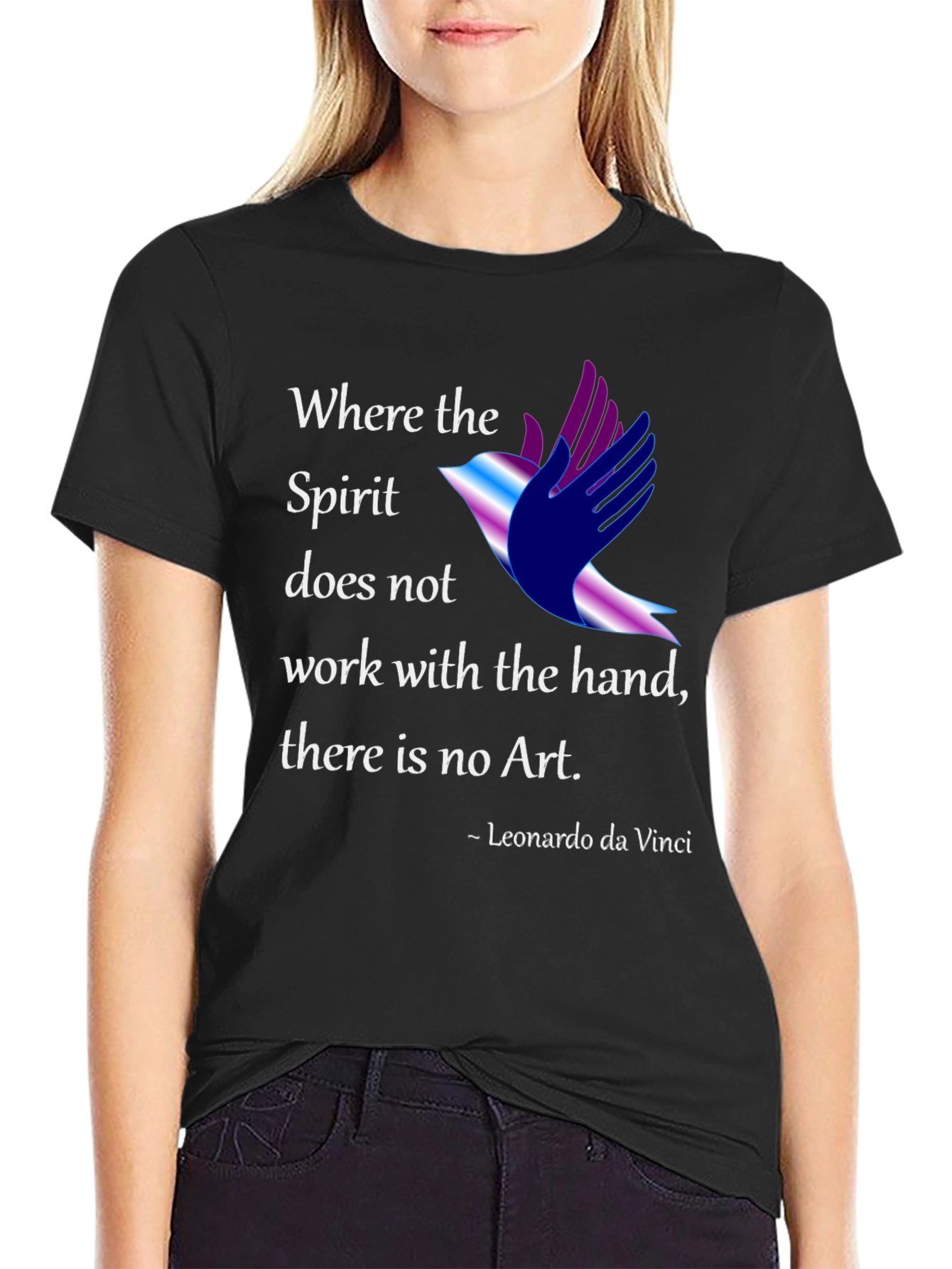 Artistic Leonardo Da Vinci Graphic T-Shirt