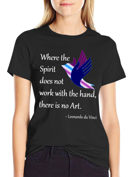 Artistic Leonardo Da Vinci Graphic T-Shirt