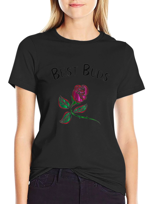 Best Buds Rose Graphic T-Shirt