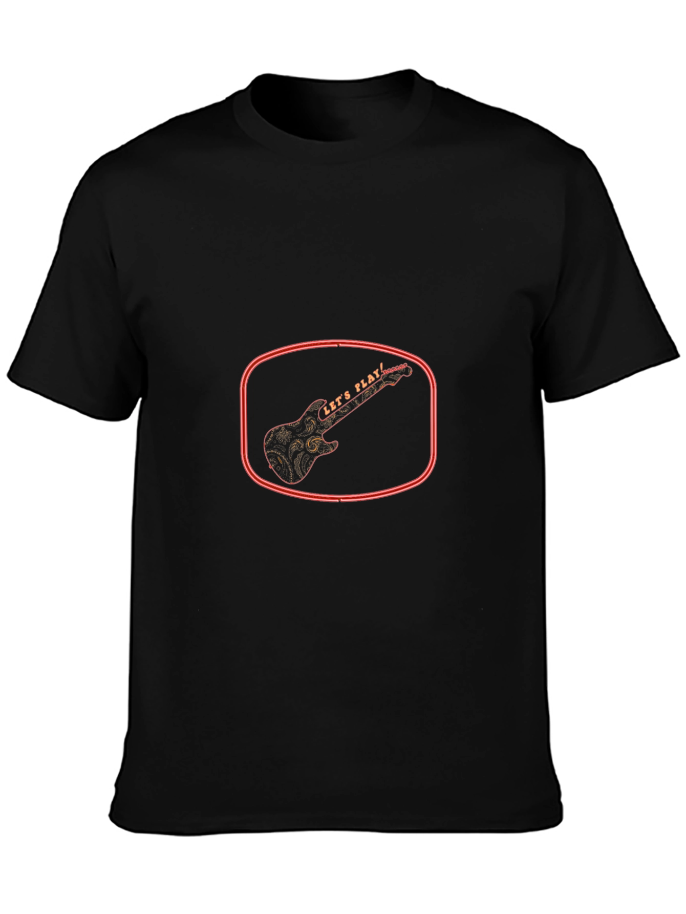Lets Play Graphic Tee - Black