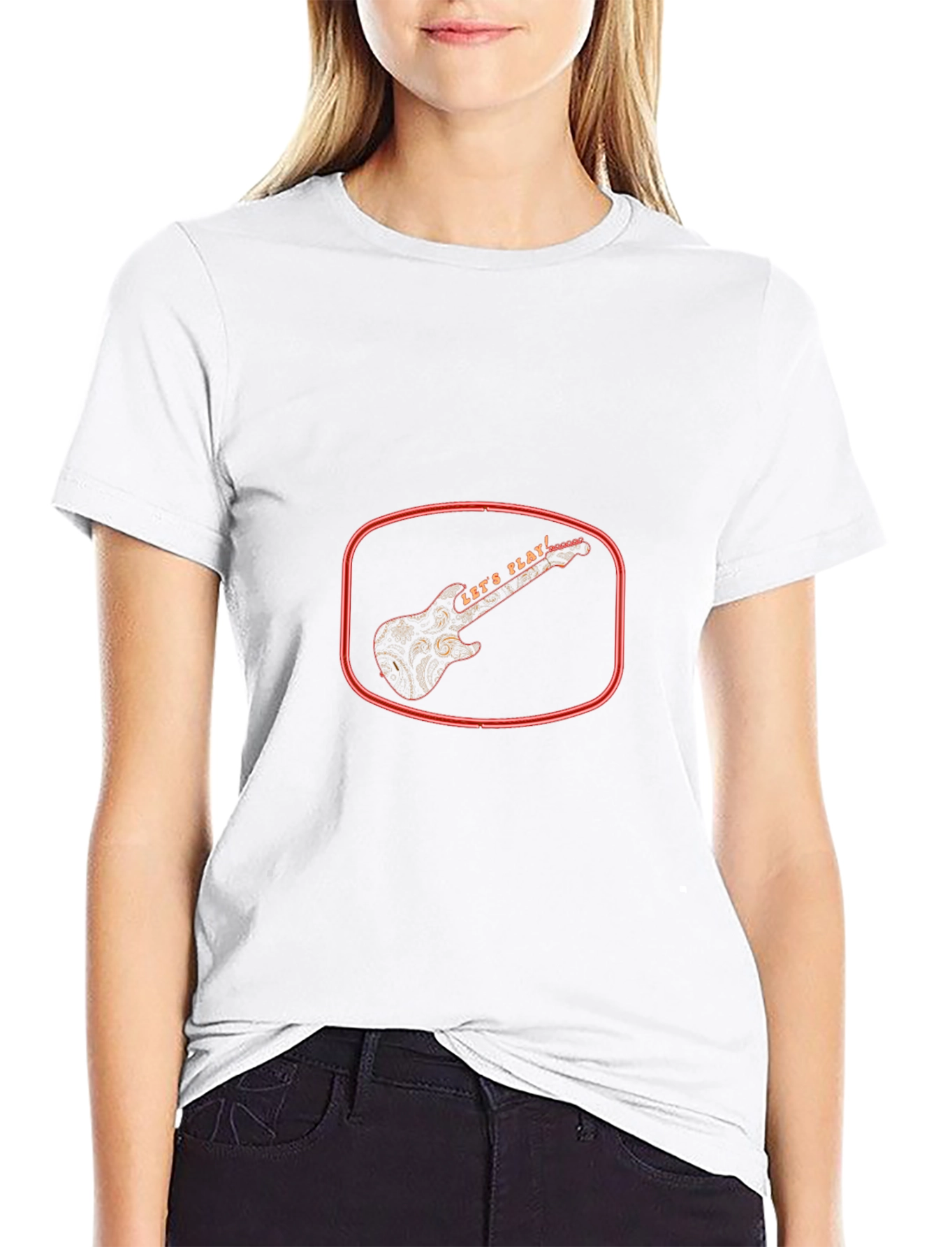 Lets Play Graphic Tee - Black