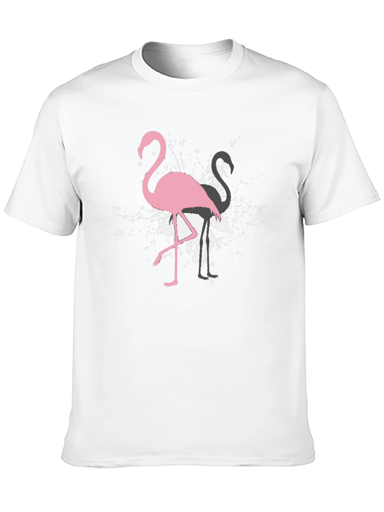 Flamingo Graphic Tee - Stylish Black T-Shirt