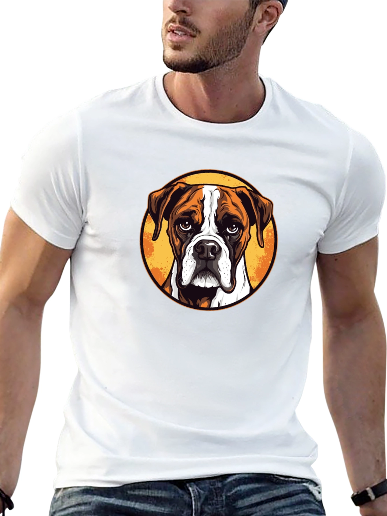 Boxer Dog Graphic Tee - Stylish Unisex T-Shirt