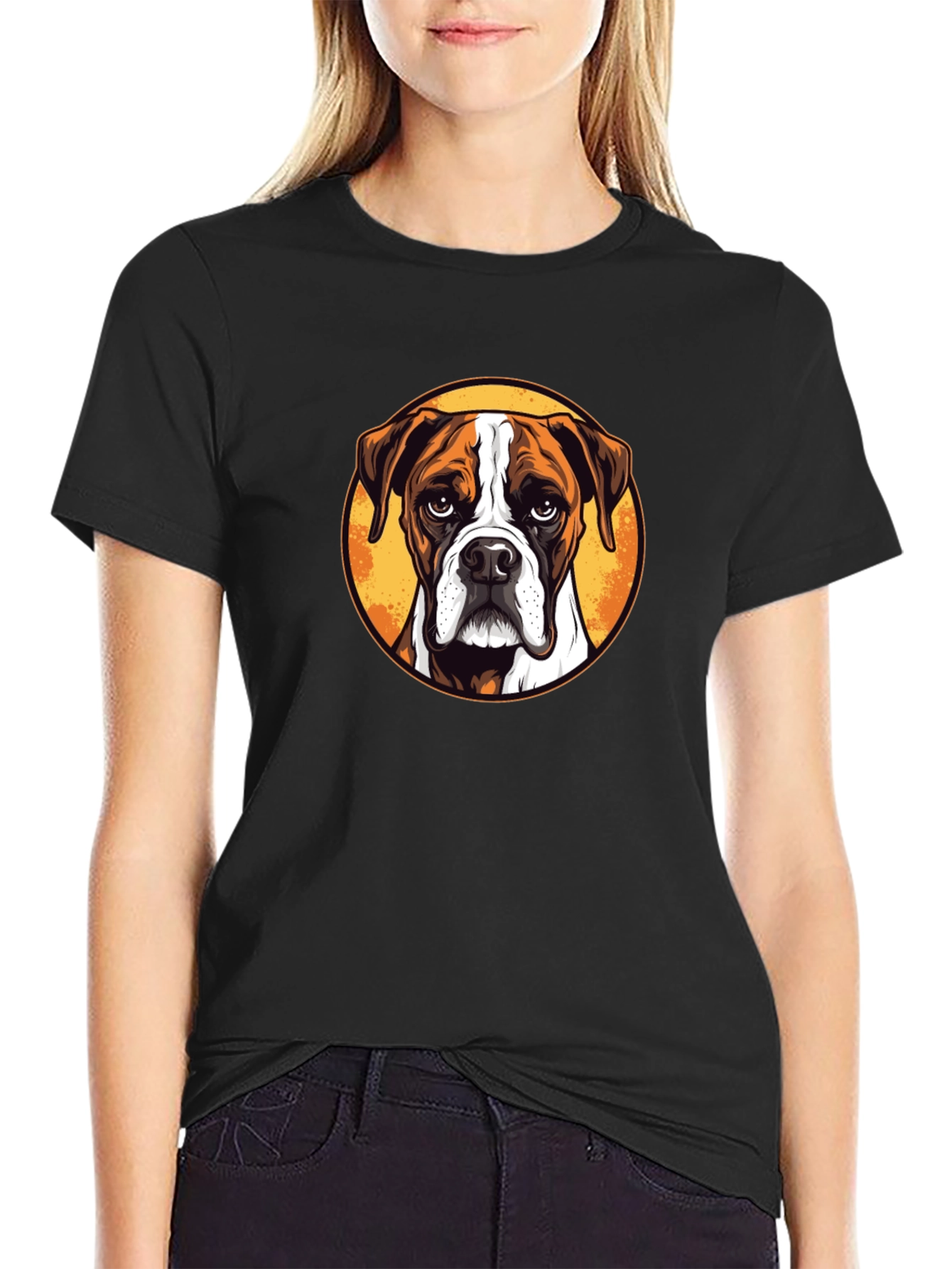 Boxer Dog Graphic Tee - Stylish Unisex T-Shirt