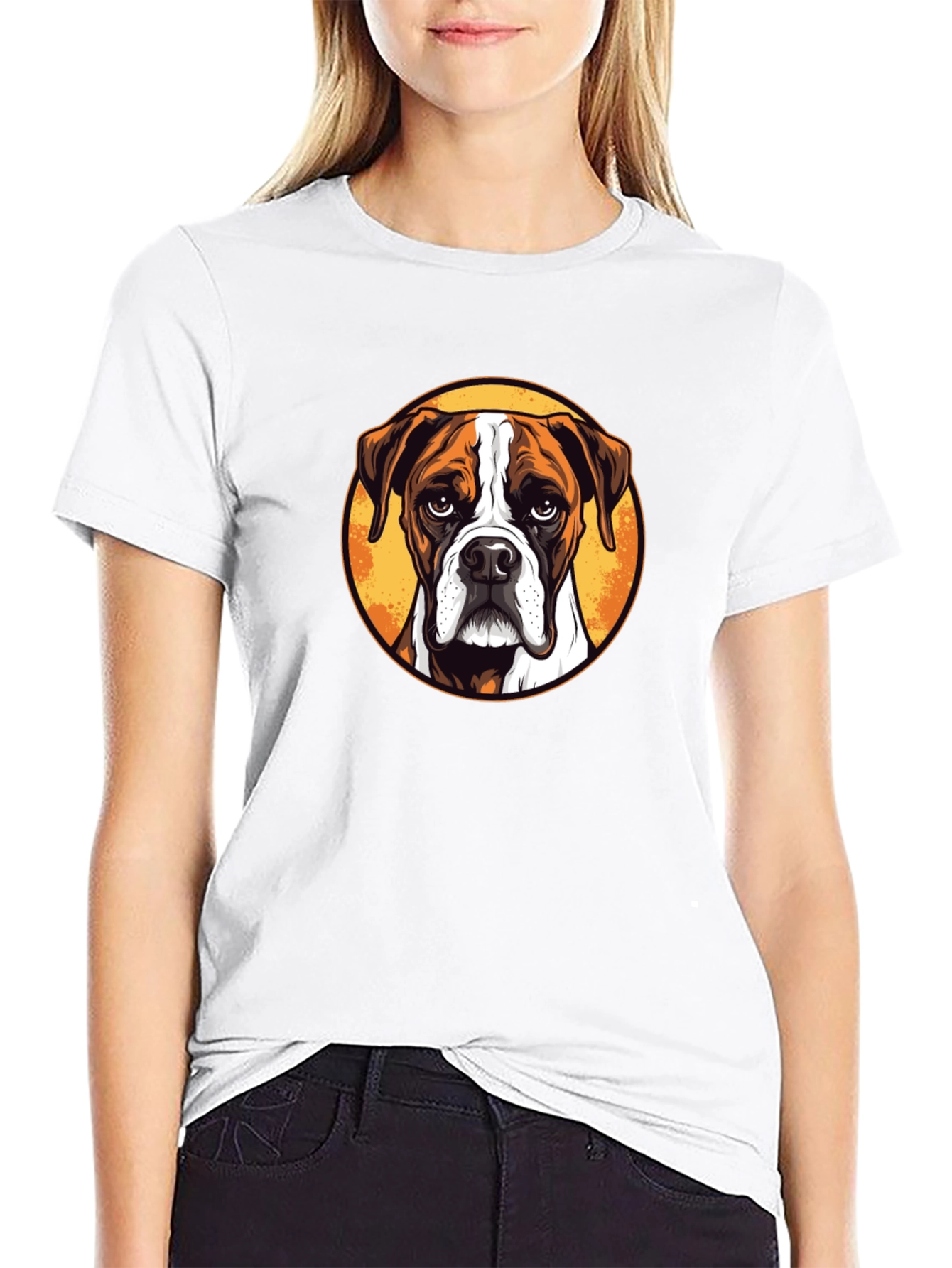 Boxer Dog Graphic Tee - Stylish Unisex T-Shirt
