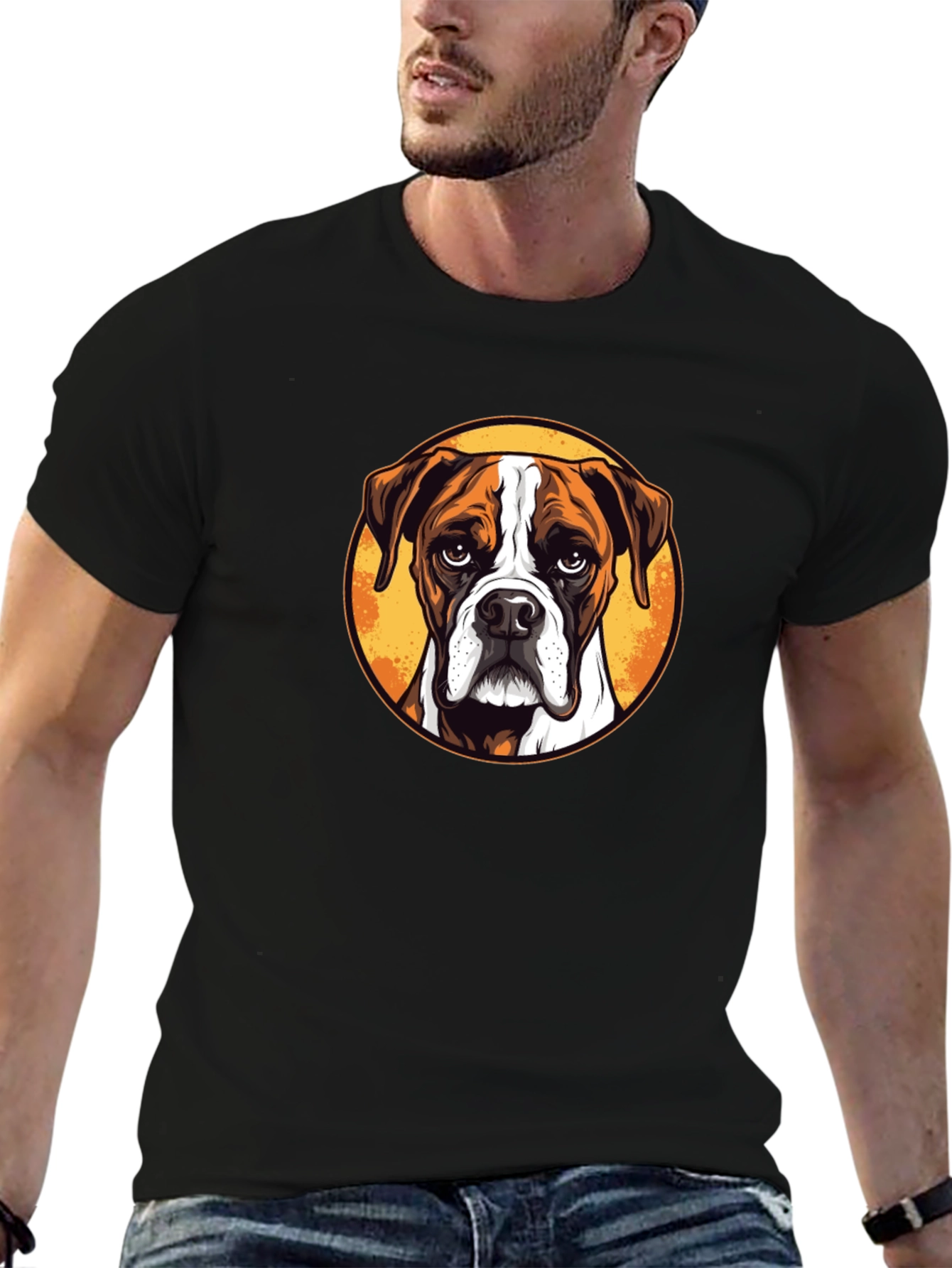 Boxer Dog Graphic Tee - Stylish Unisex T-Shirt