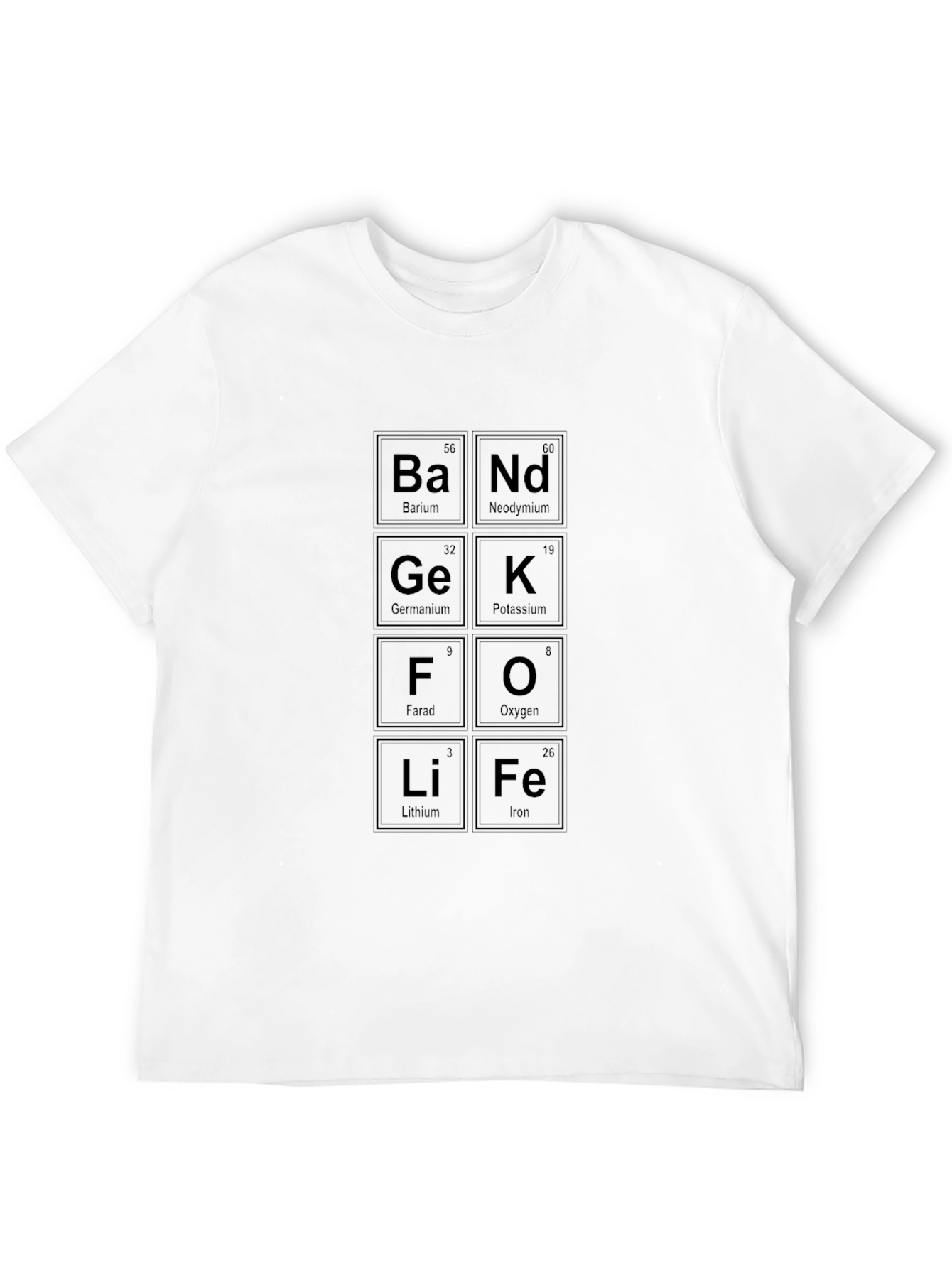 Periodic Table Band Life T-Shirt - Science Geek Tee