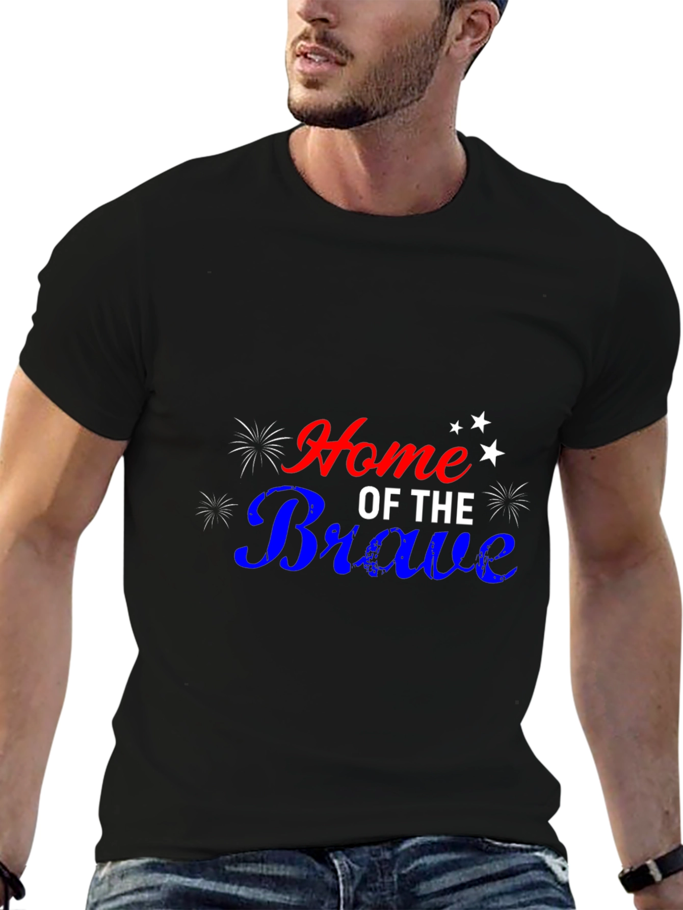 Home of the Brave Graphic Tee - Patriotic T-Shirt