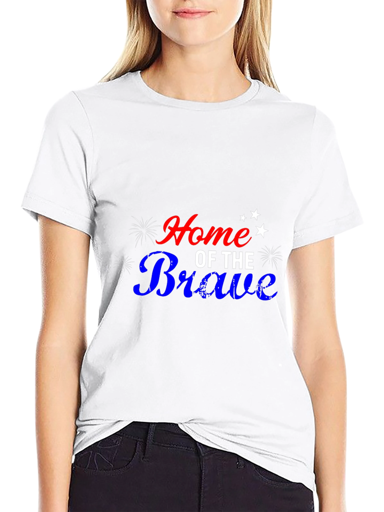 Home of the Brave Graphic Tee - Patriotic T-Shirt