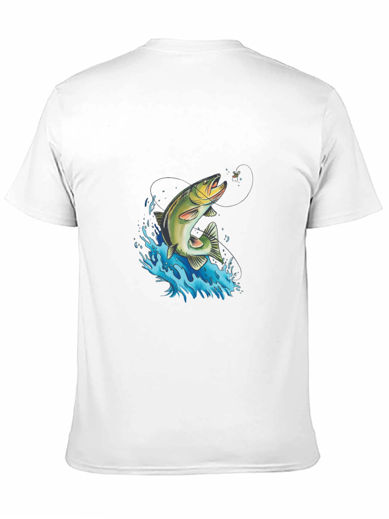 Fishing T-Shirt: Leaping Trout Design