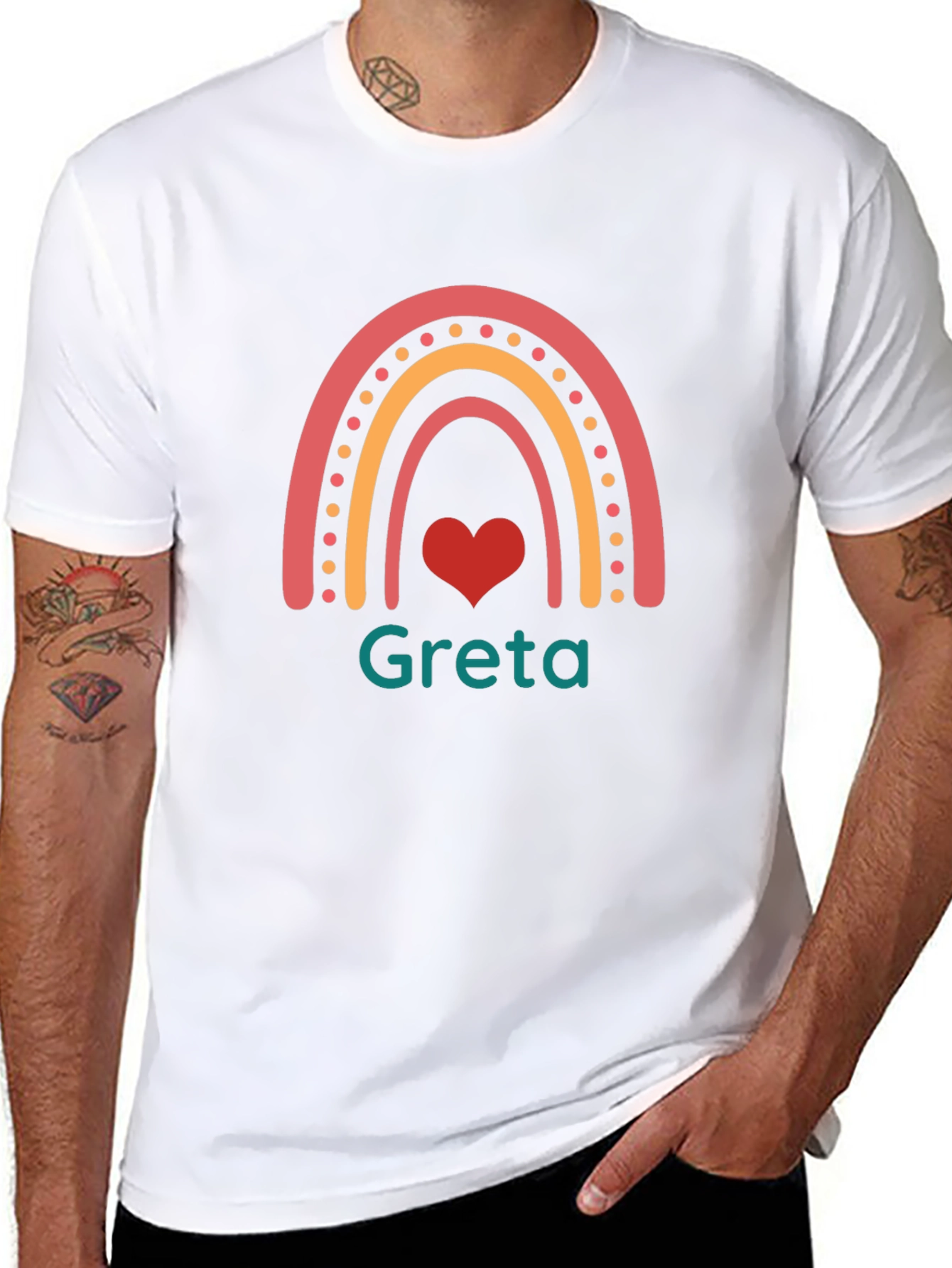 Personalized Rainbow Greta T-Shirt