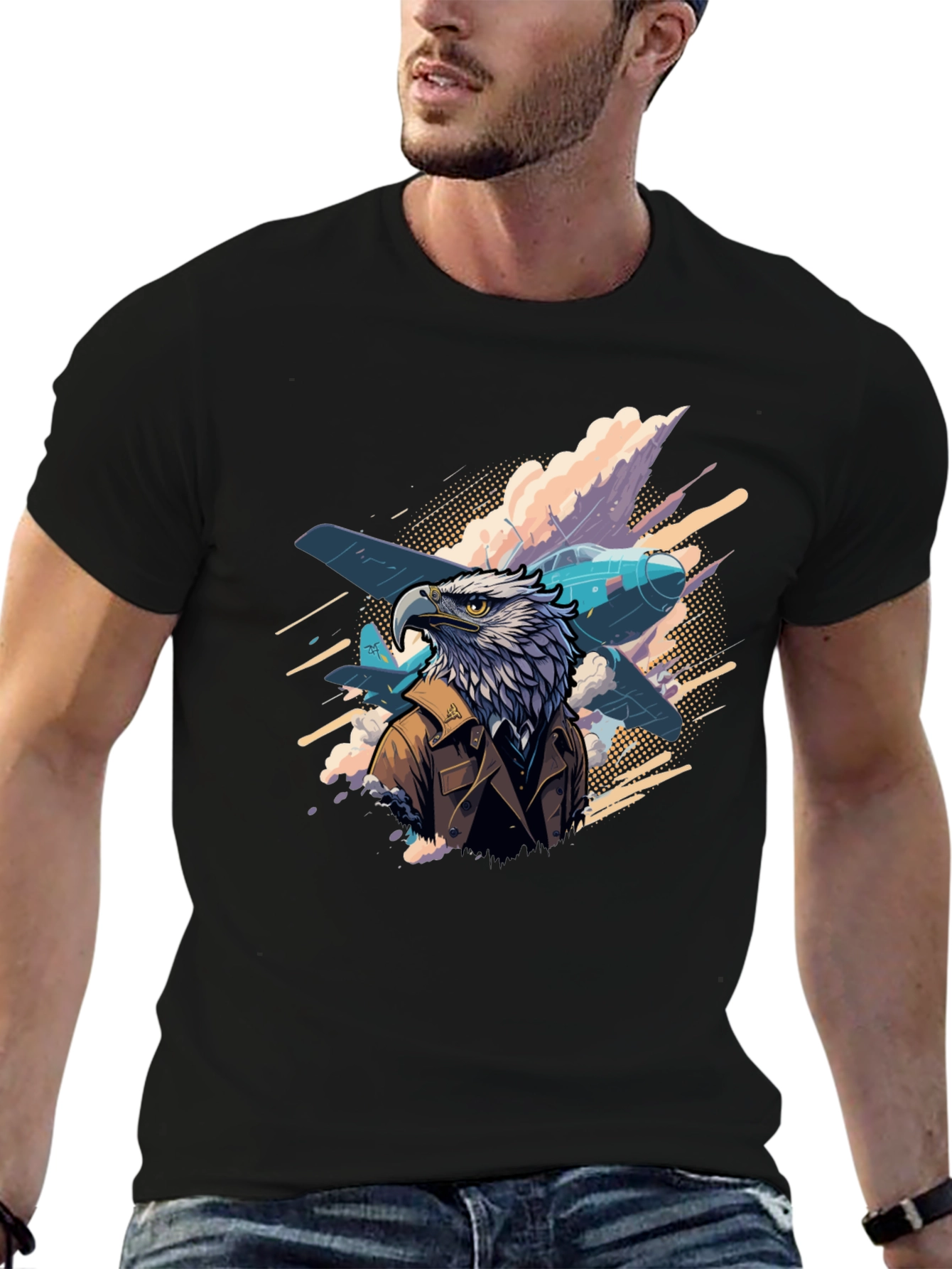 Eagle Pilot Graphic T-Shirt