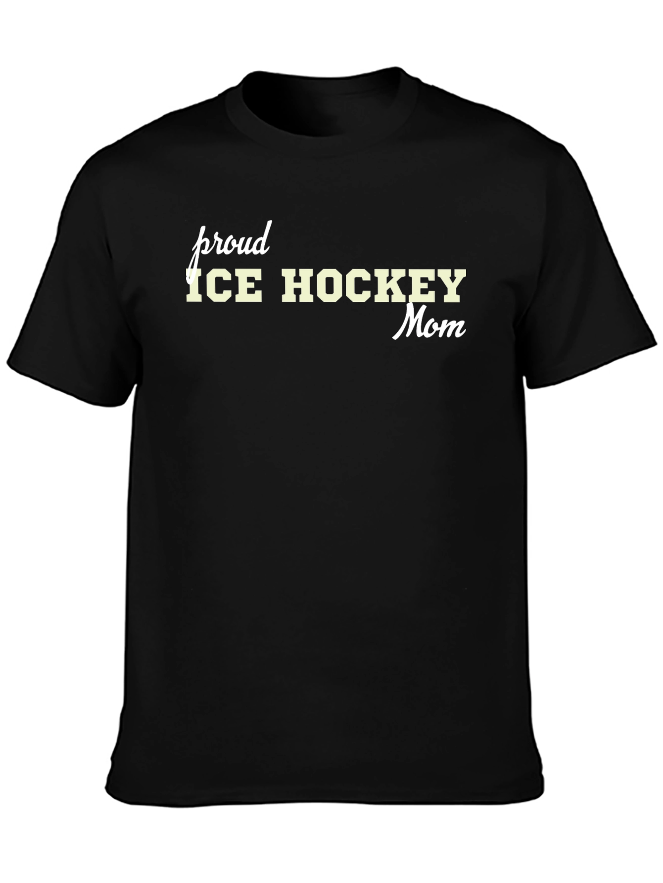 Proud Ice Hockey Mom Graphic Tee
