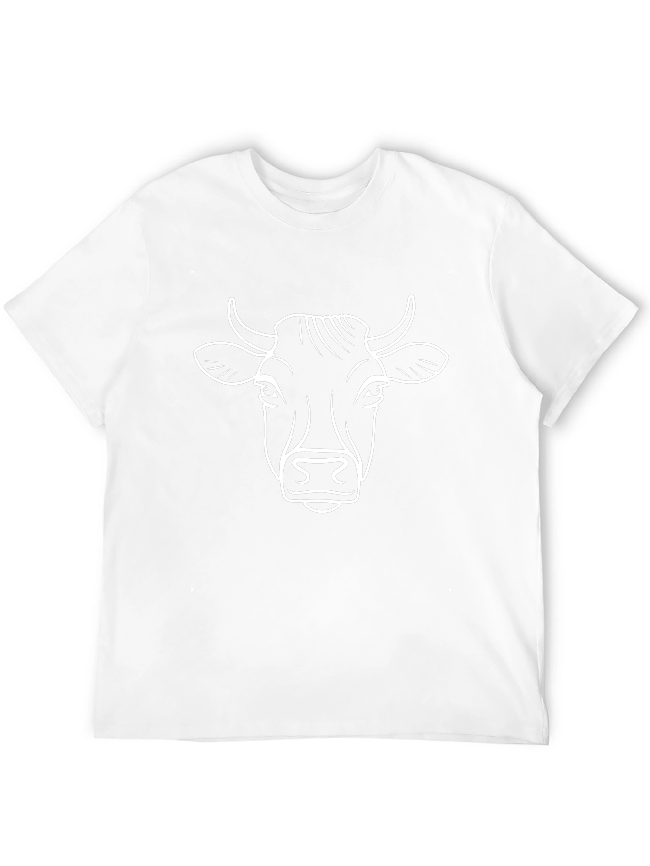 Cow Graphic Print Black T-Shirt